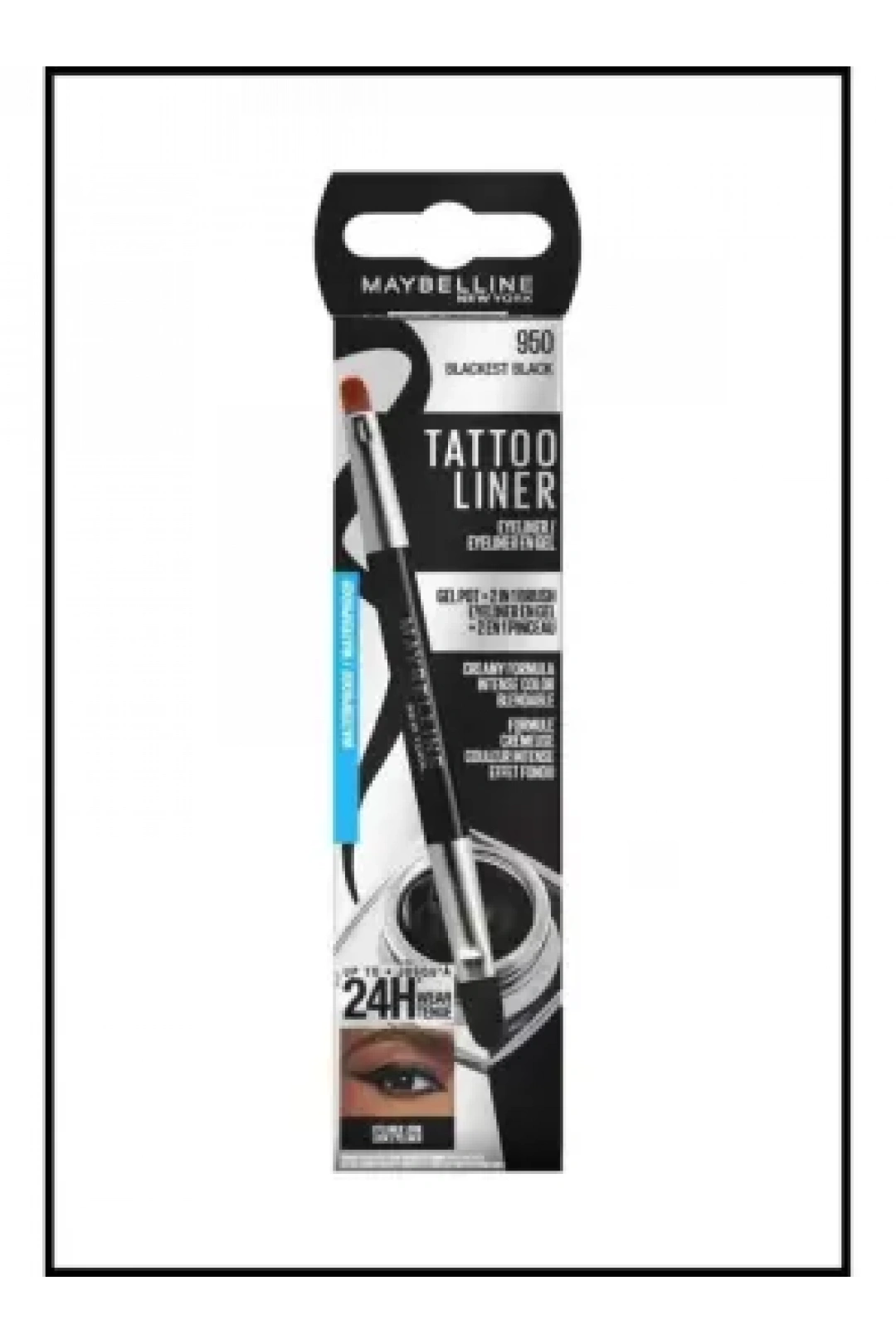 Maybelline New York Tattoo Liner Gel Pot Eyeliner- 950 Black Siyah