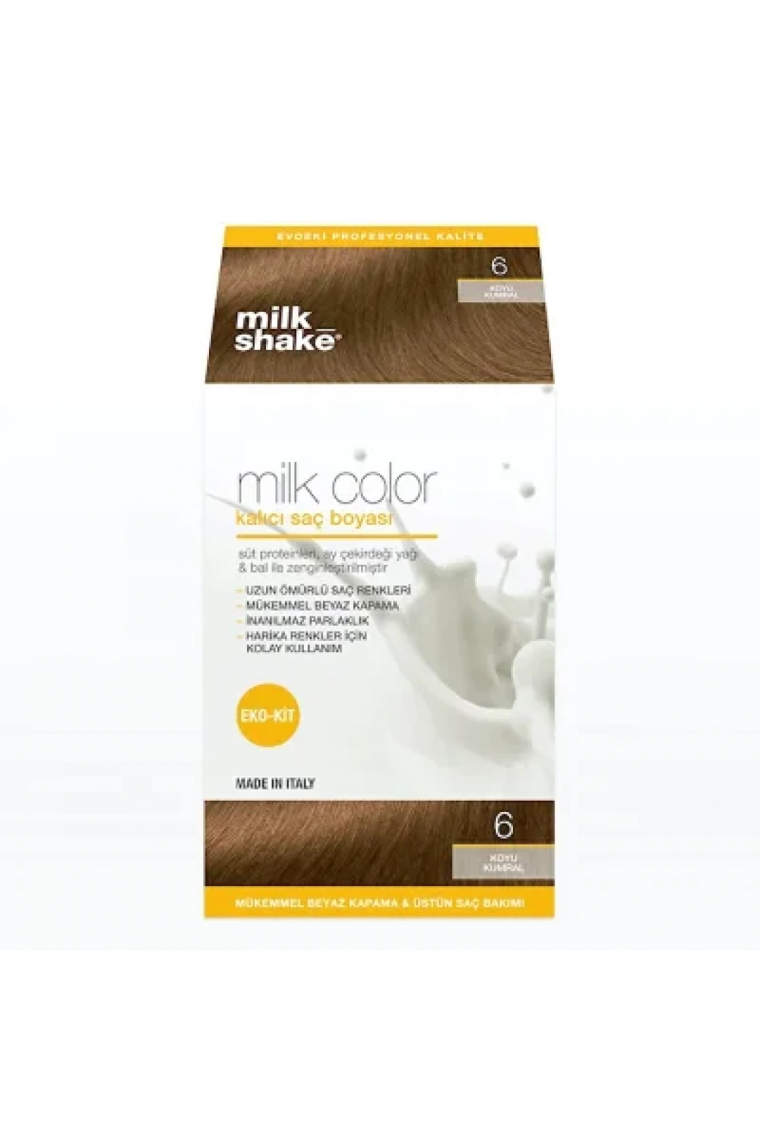 Milk Shake Milk Color Eko Kit Saç Boyası Koyu Kumral -6 (KÖPÜKSÜZ)