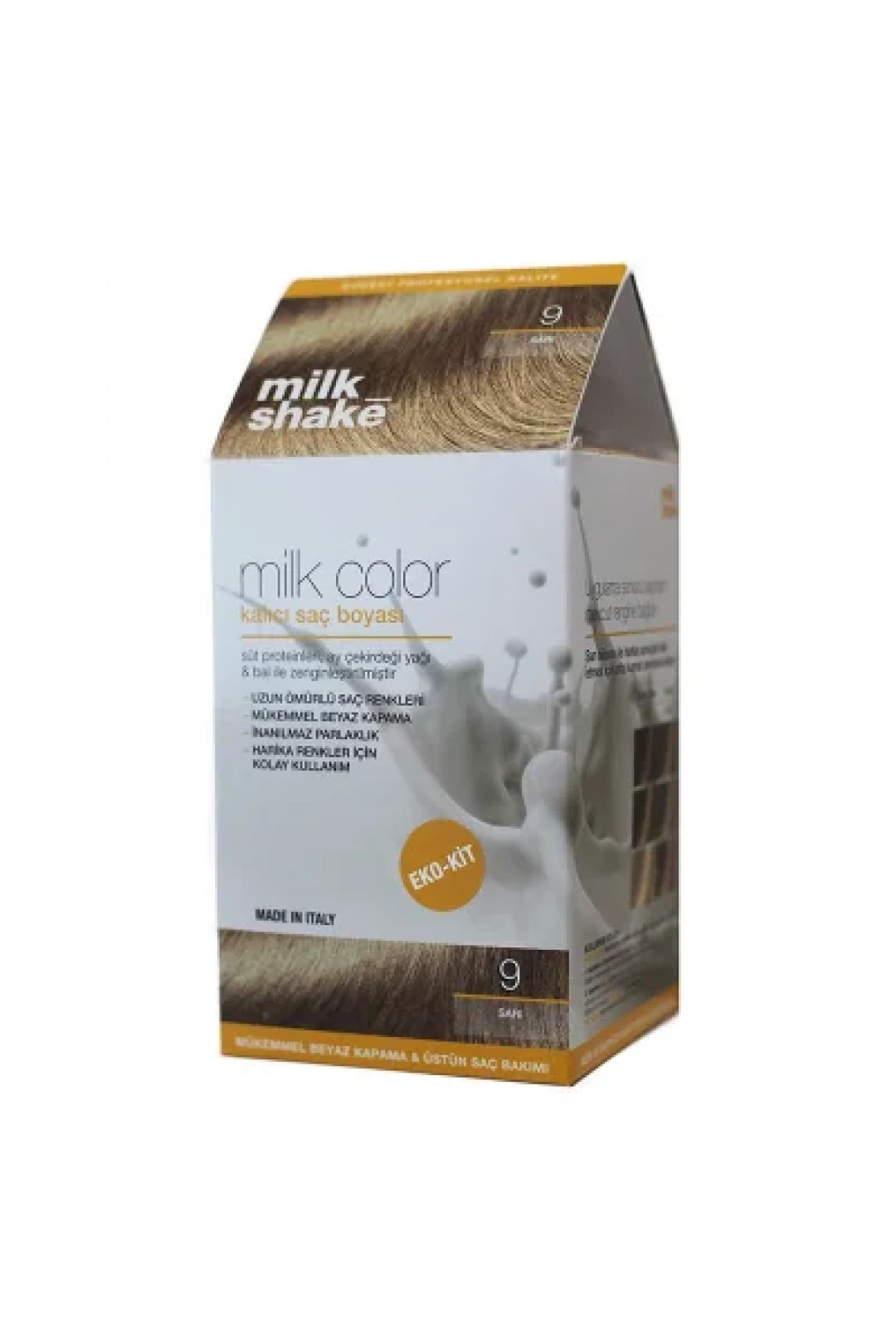 Milk Shake Milk Color Kalıcı Saç Boyası 9 - Sarı - EKO KİT