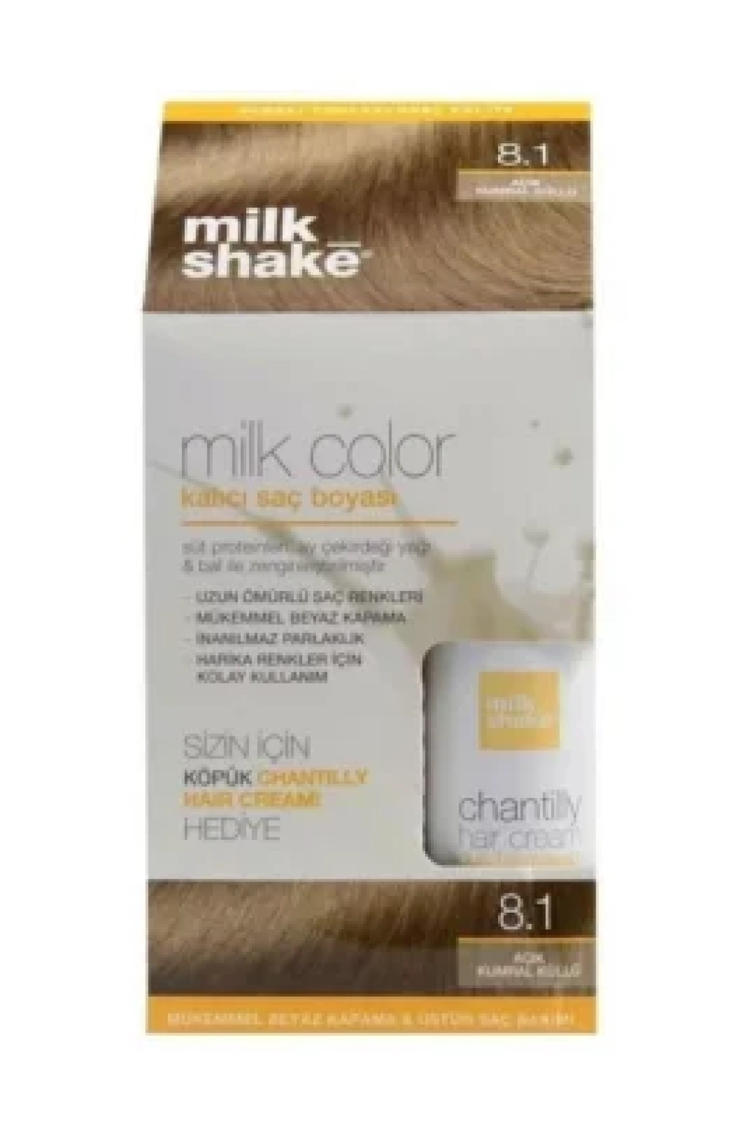 Milk Shake Profesyonel Kalitede Ev Tipi Saç Boyası 50 Ml Saç Köpüğü Hediyeli