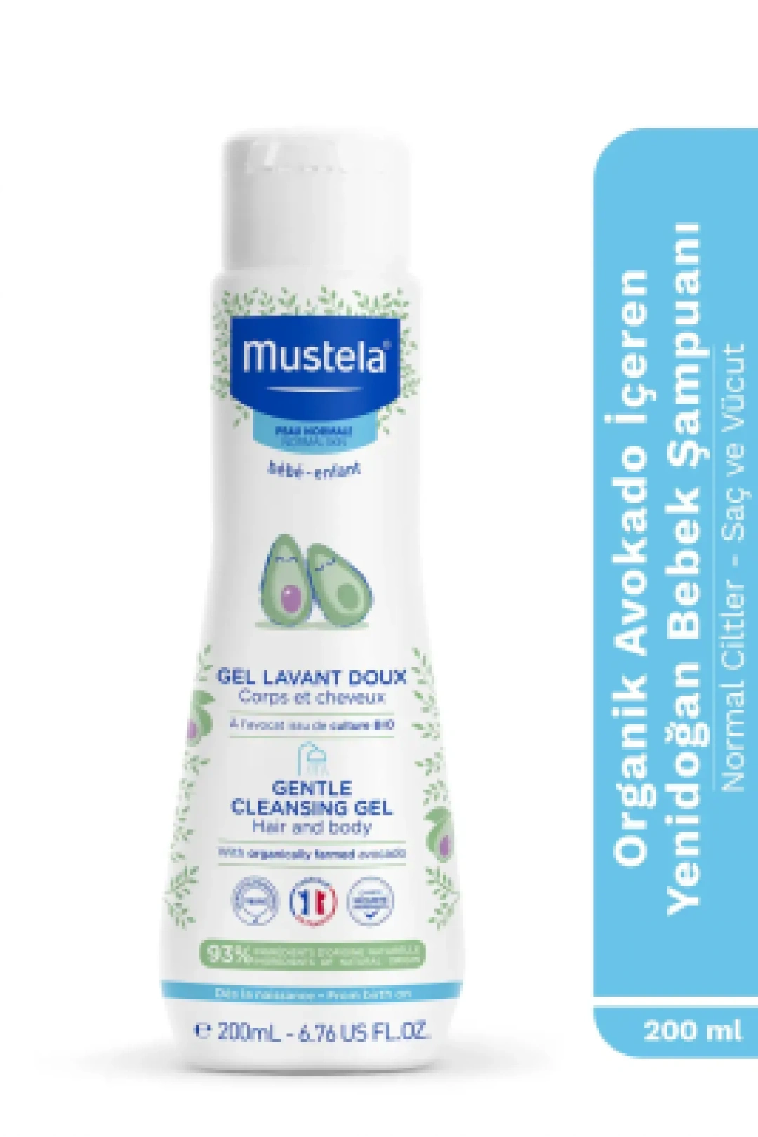 Mustela Gentle Cleansing Gel 200 ml Yenidoğan Bebek Şampuanı