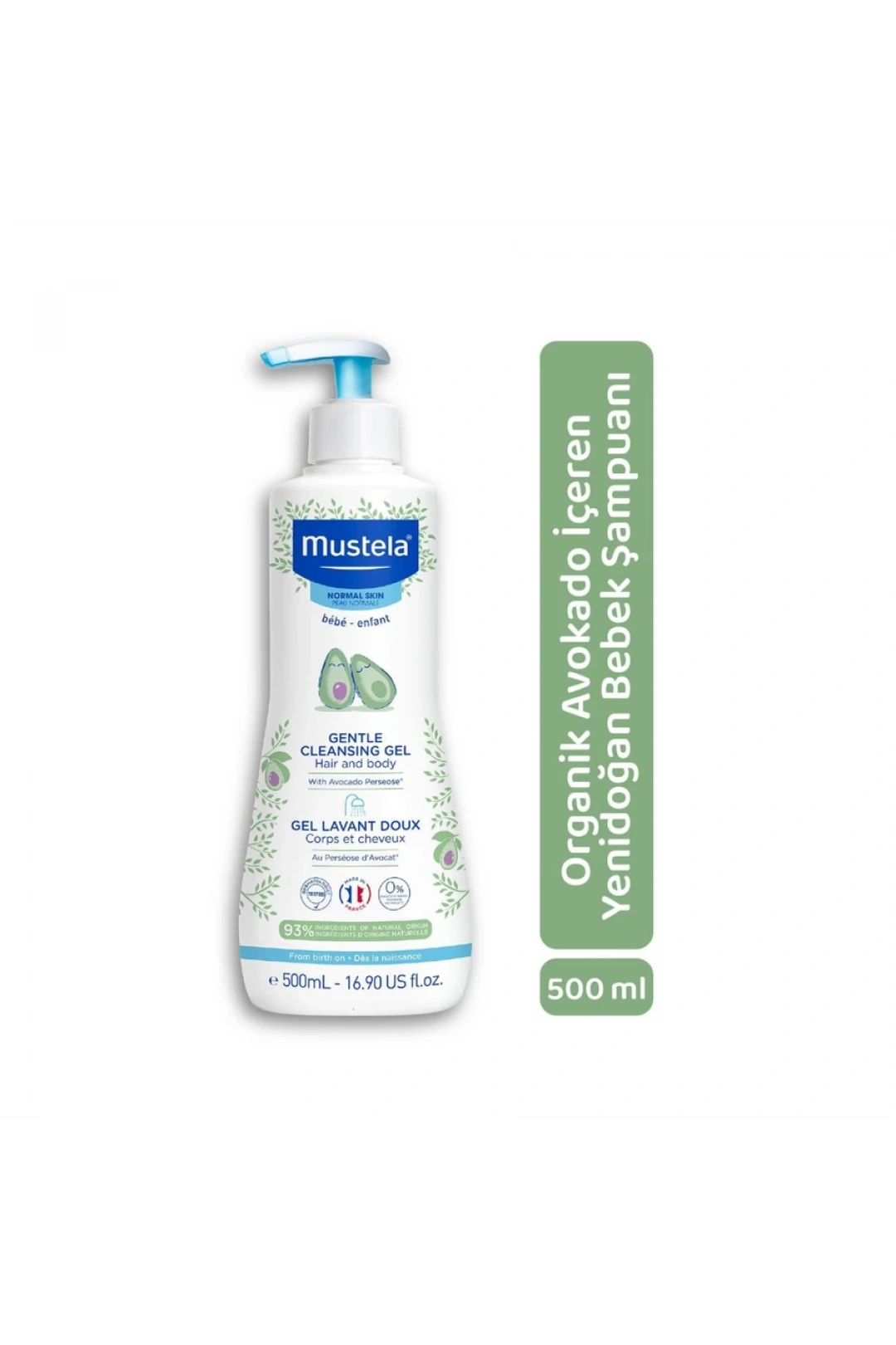 Mustela Gentle Cleansing Gel 500 ml Yenidoğan Bebek Şampuanı