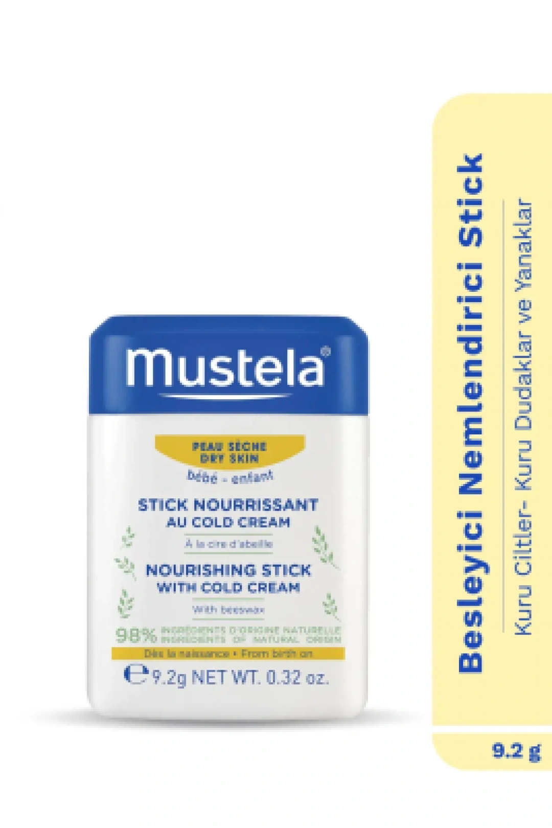 Mustela Nourishing Stick With Cold Cream Besleyici Stick 9,2 gr