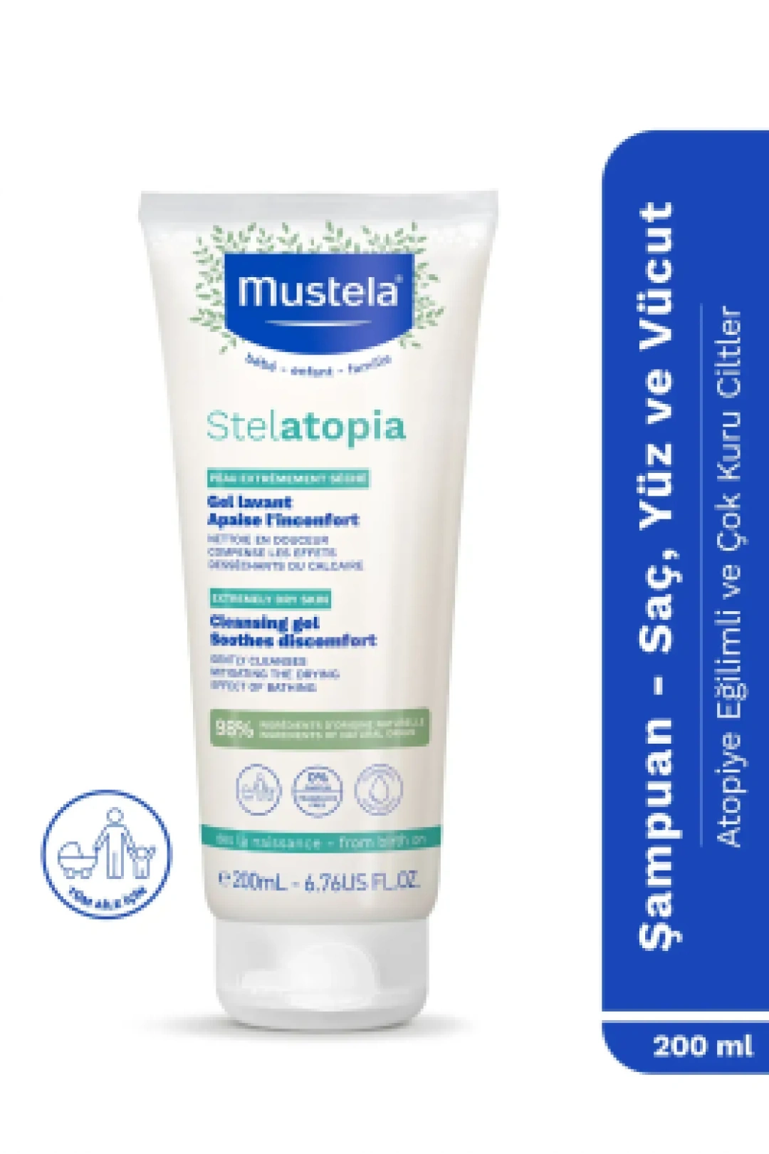 Mustela Stelatopia Cleansing Gel Şampuan 200 ml