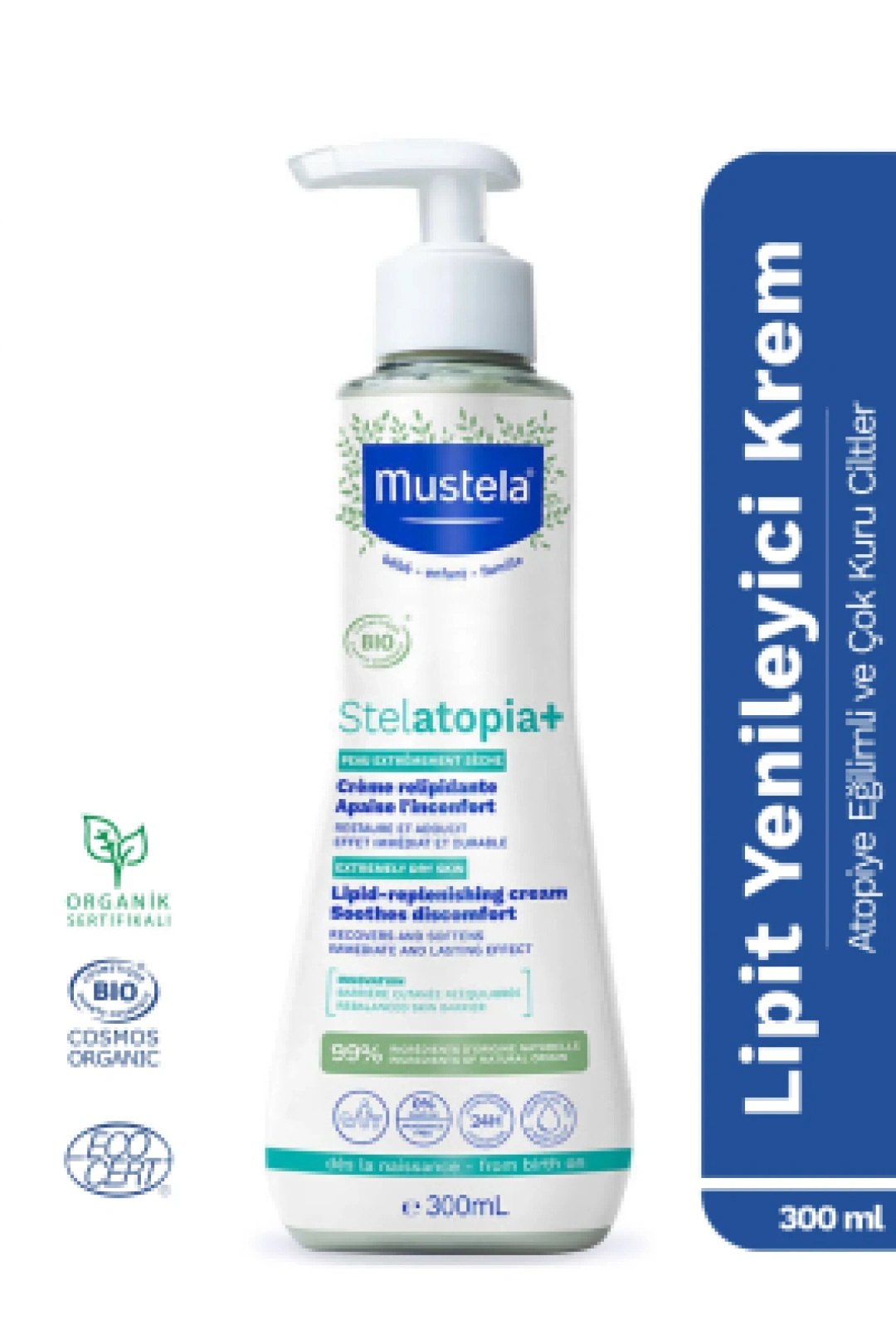 Mustela Stelatopia+ Lipit Yenileyici Krem 300 ml
