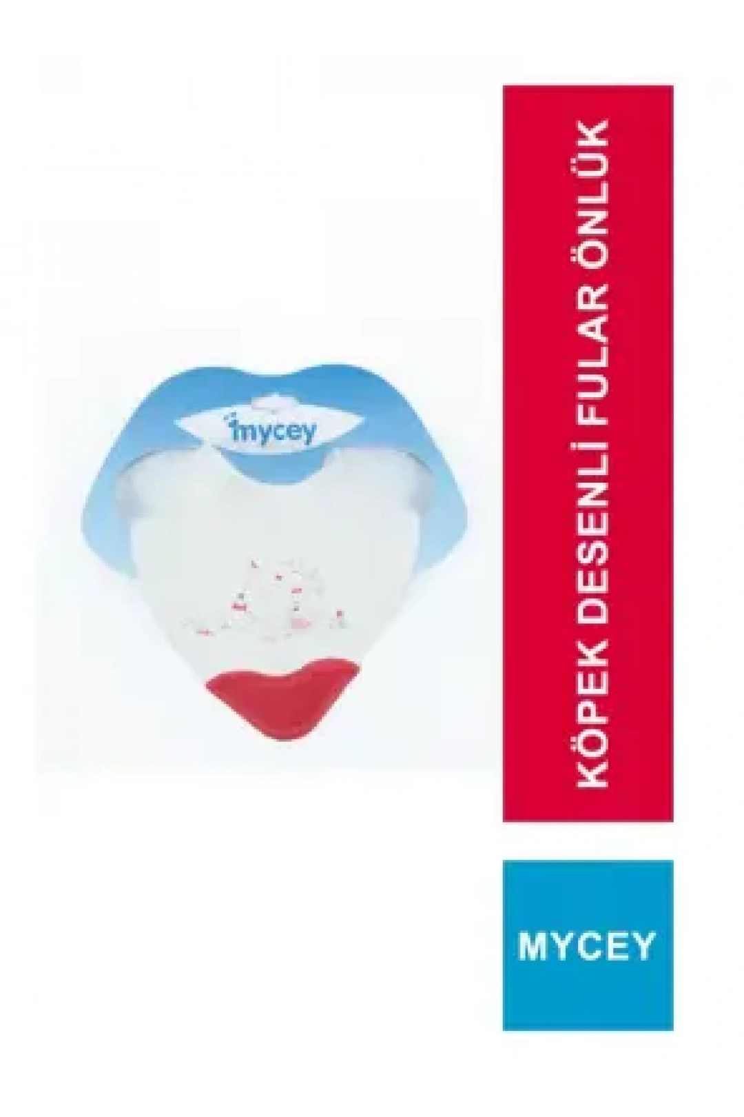 Mycey Diş Kaşıyıcılı Fular Önlük - Köpek Aşkı