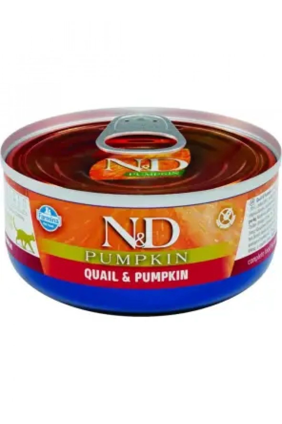 N&D Pumpkın Kedi Konserve Bıdırcın & Balkabağı 70 gr