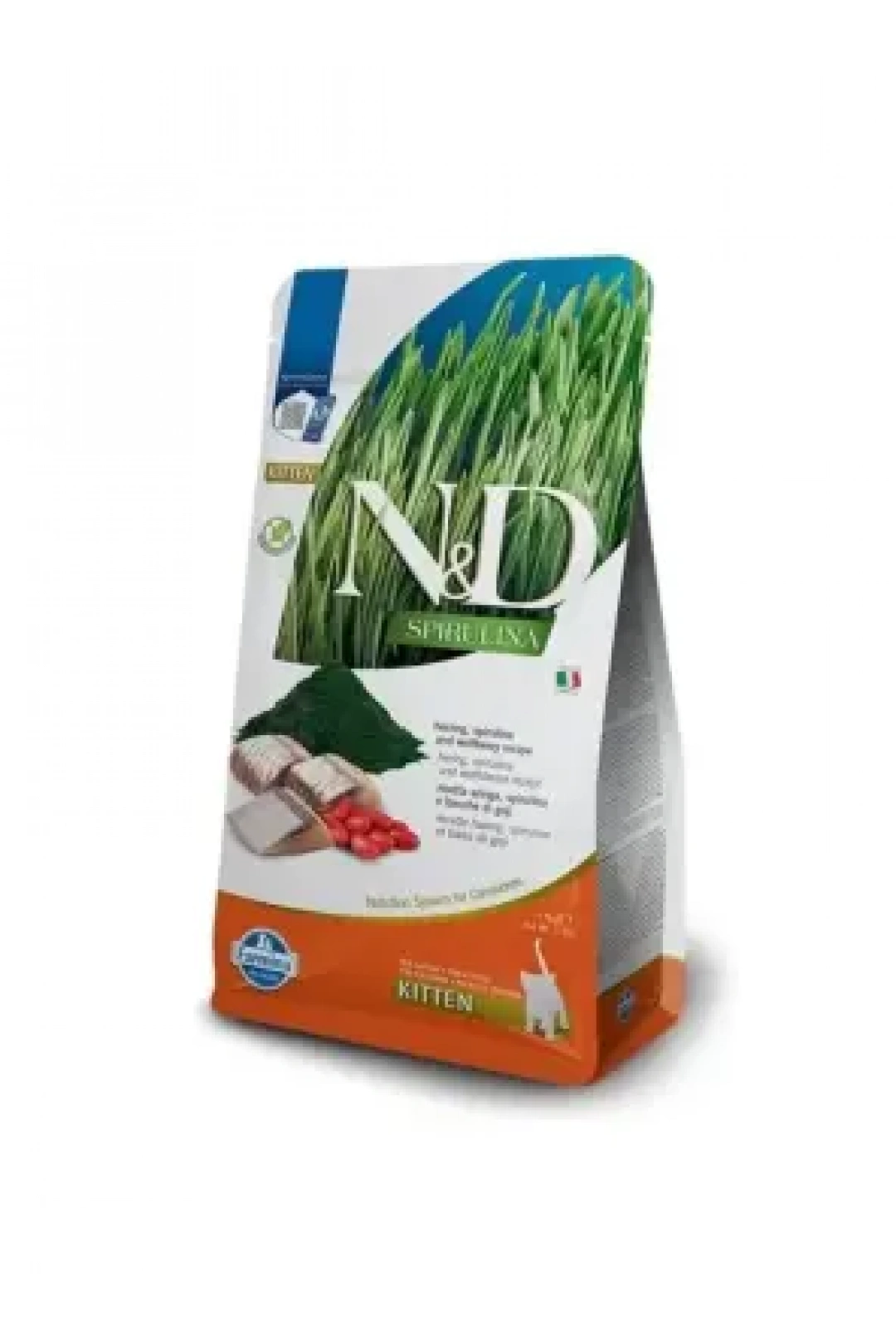 N&D Spirulina Ringa Balıklı Tahılsız Yavru Kedi Maması 1,5kg