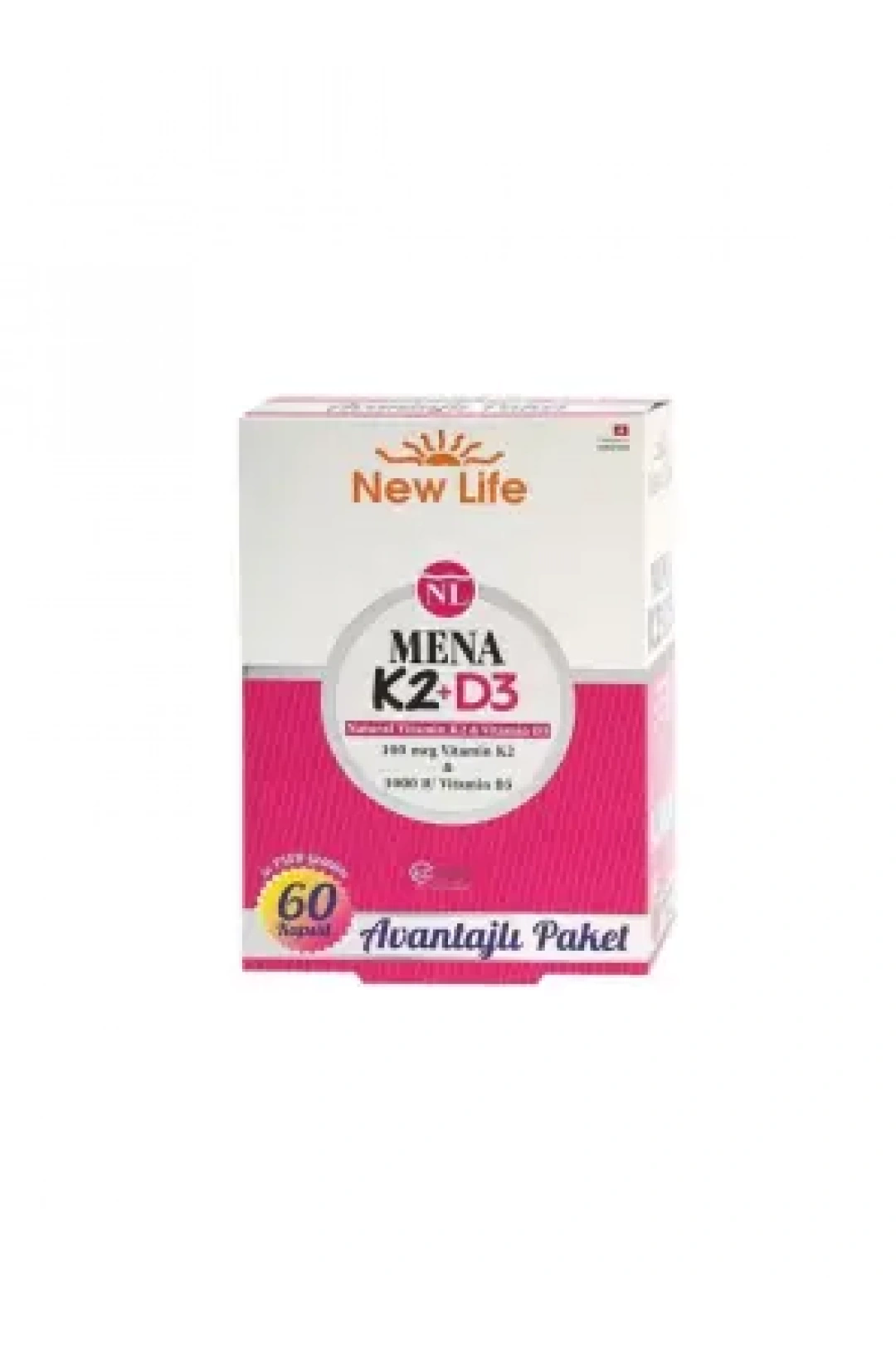 New Life Mena K2+D3 60 Kapsül