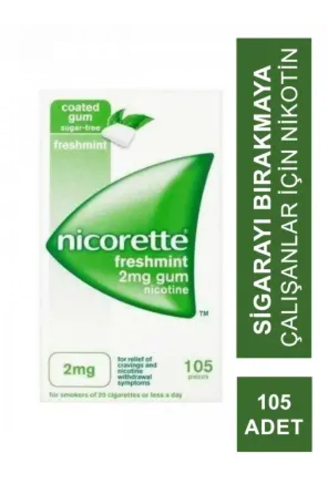 Nicorette Freshmint 2mg Naneli Sakız 105 Adet
