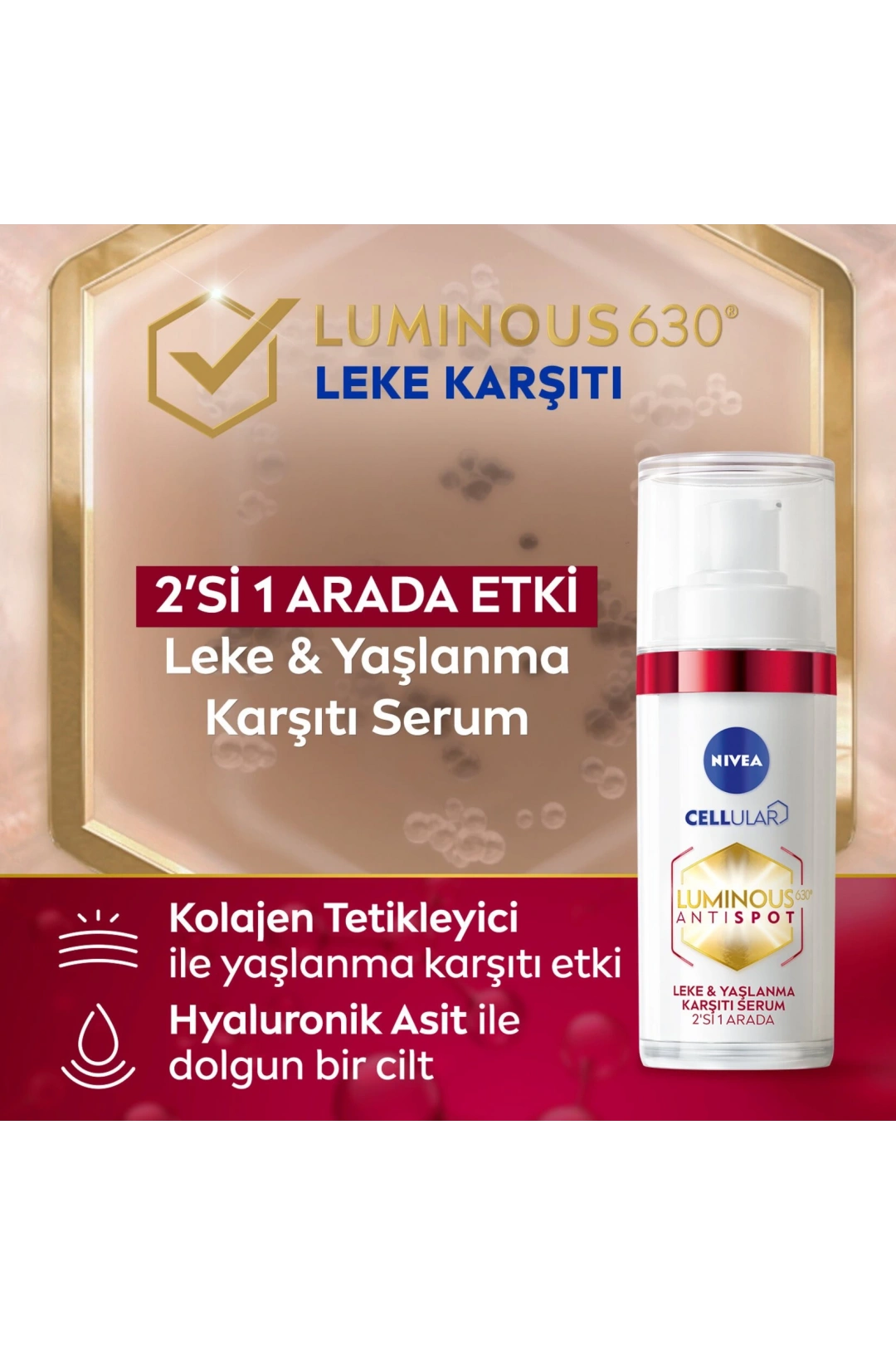 Nivea Cellular Luminous 630 Leke & Yaşlanma Karşıtı Serum 30 ml