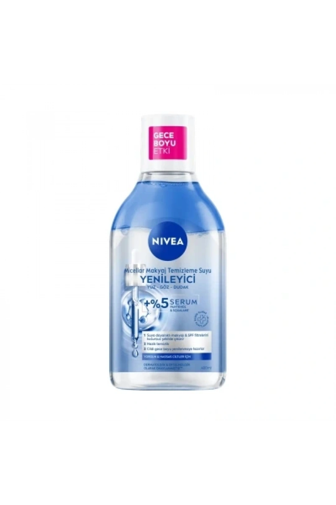 Nivea Yenileyici Micellar Makyaj Temizleme Suyu Serum İçerikli Pantenol Yorgun Görünen Ciltler 400 ml