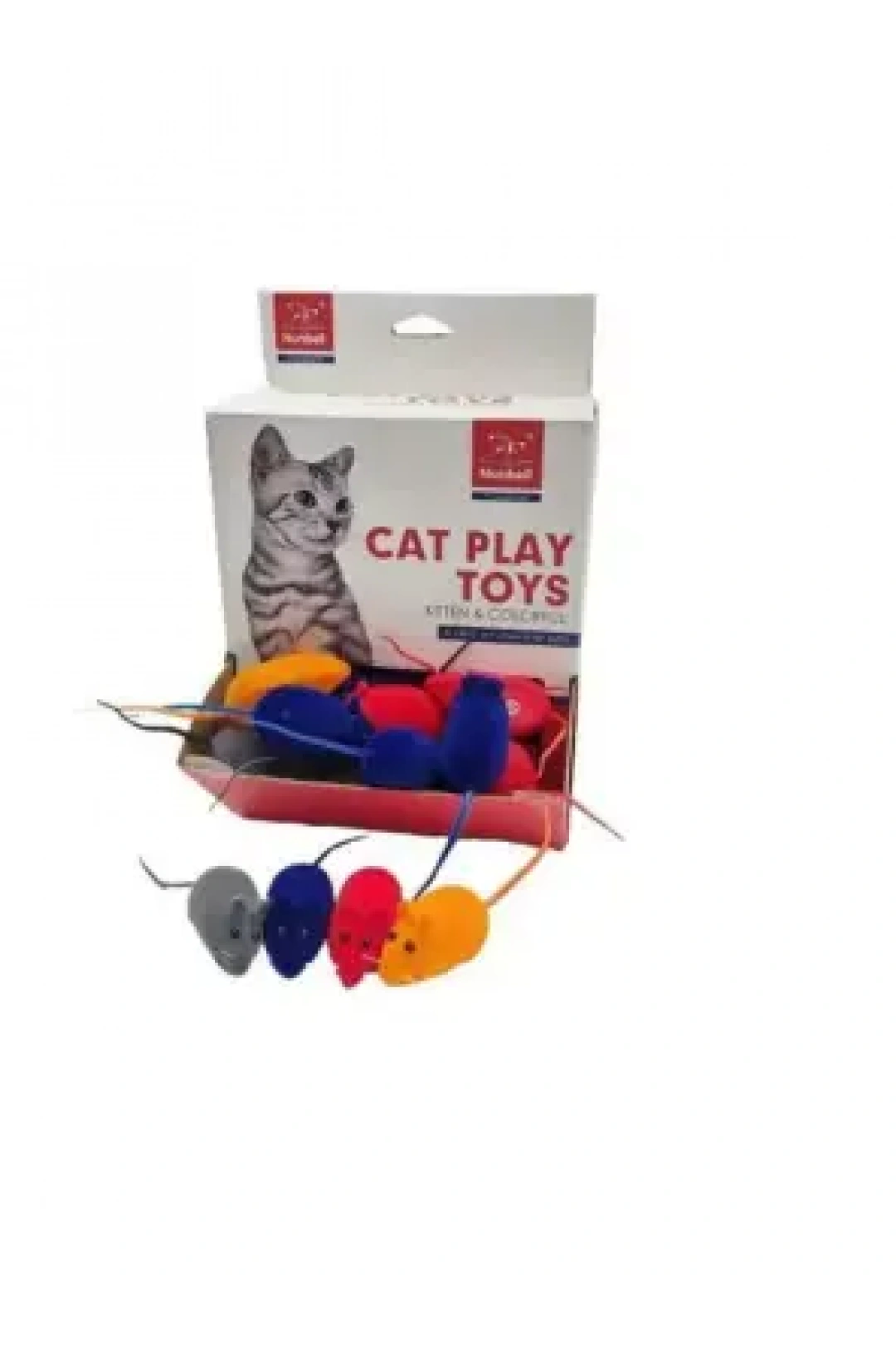 Nunbell Kedi Oyuncağı Sesli Renkli Fare