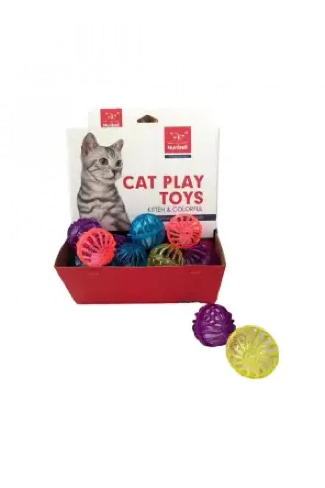 Nunbell Kedi Oyun.Renkli Top 48Li