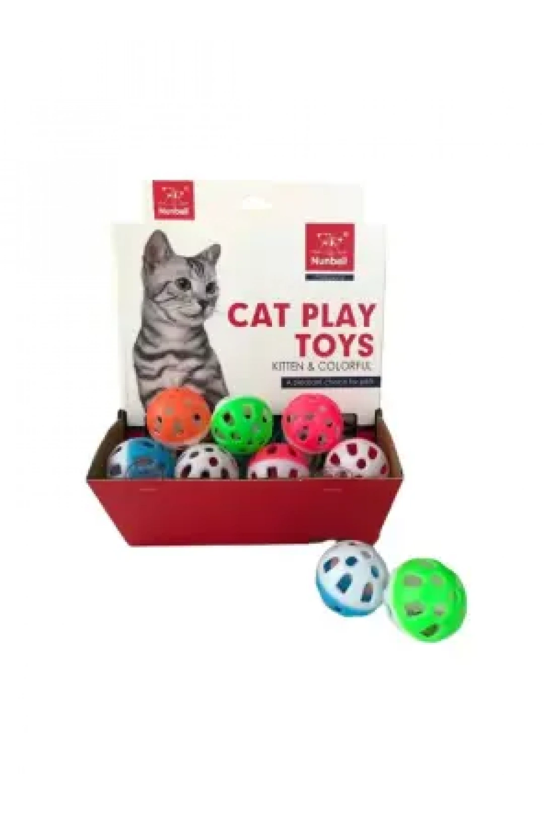 Nunbell Kedi Oyun.Renkli Top 60Li