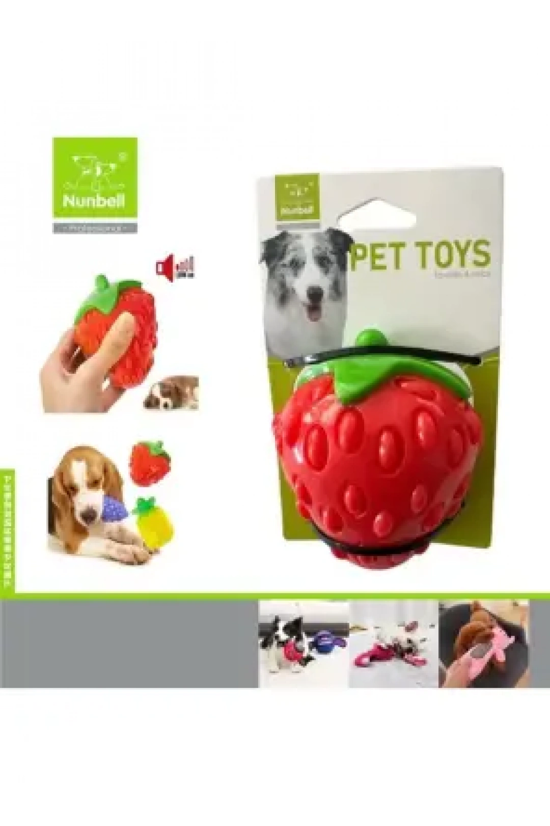 Nunbell Köpek ve Kedi Aromalı Oyuncak Çilek