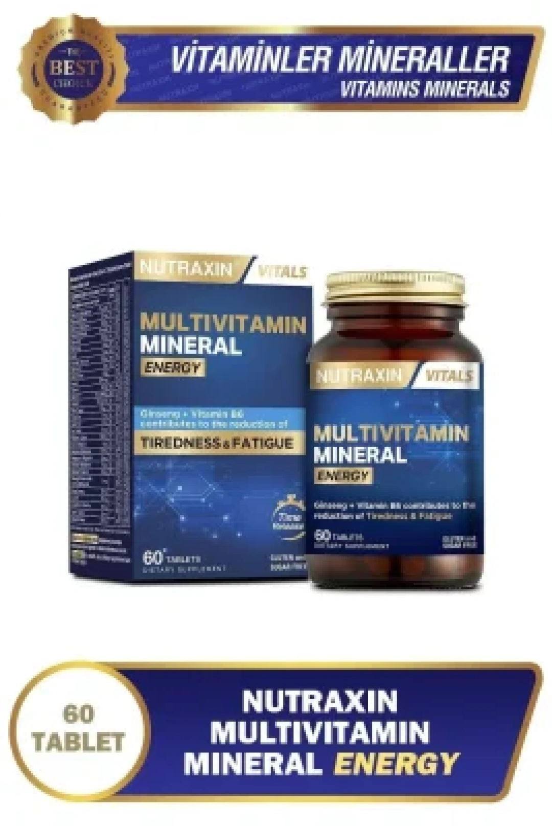 Nutraxin Multivitamin Mineral Energy 60 Tablet
