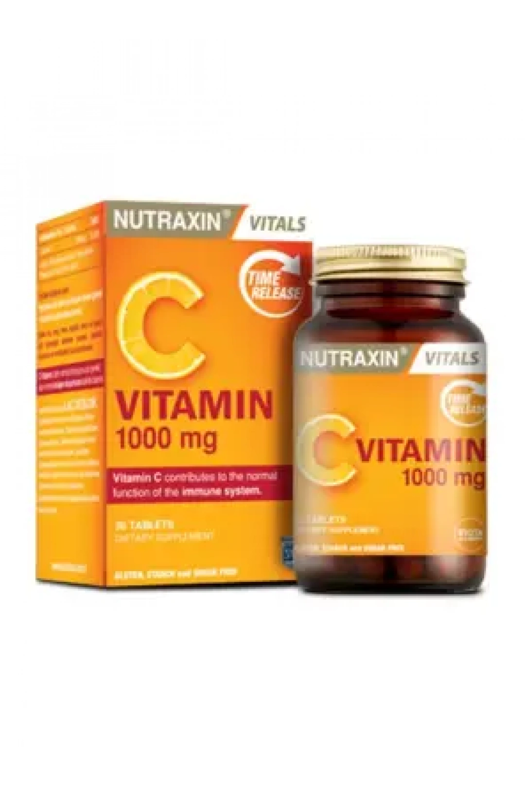 Nutraxin Vitamin C 1000 mg Takviye Edici Gıda 30 Tablet