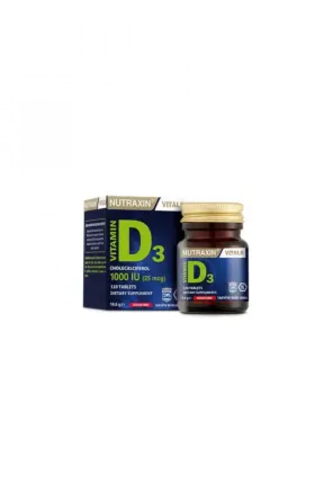 Nutraxin Vitamin D3 1000 IU 120 Tablet