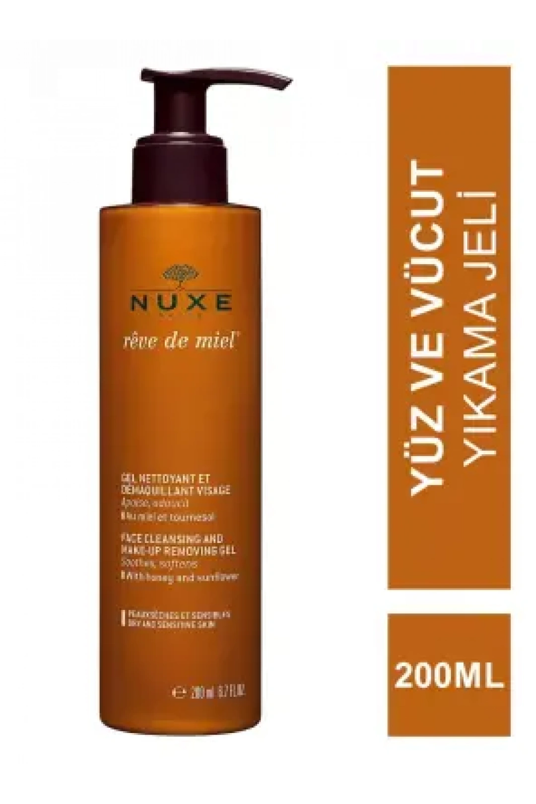 Nuxe Reve de Miel Gel Nettoyant Visage 200 ml