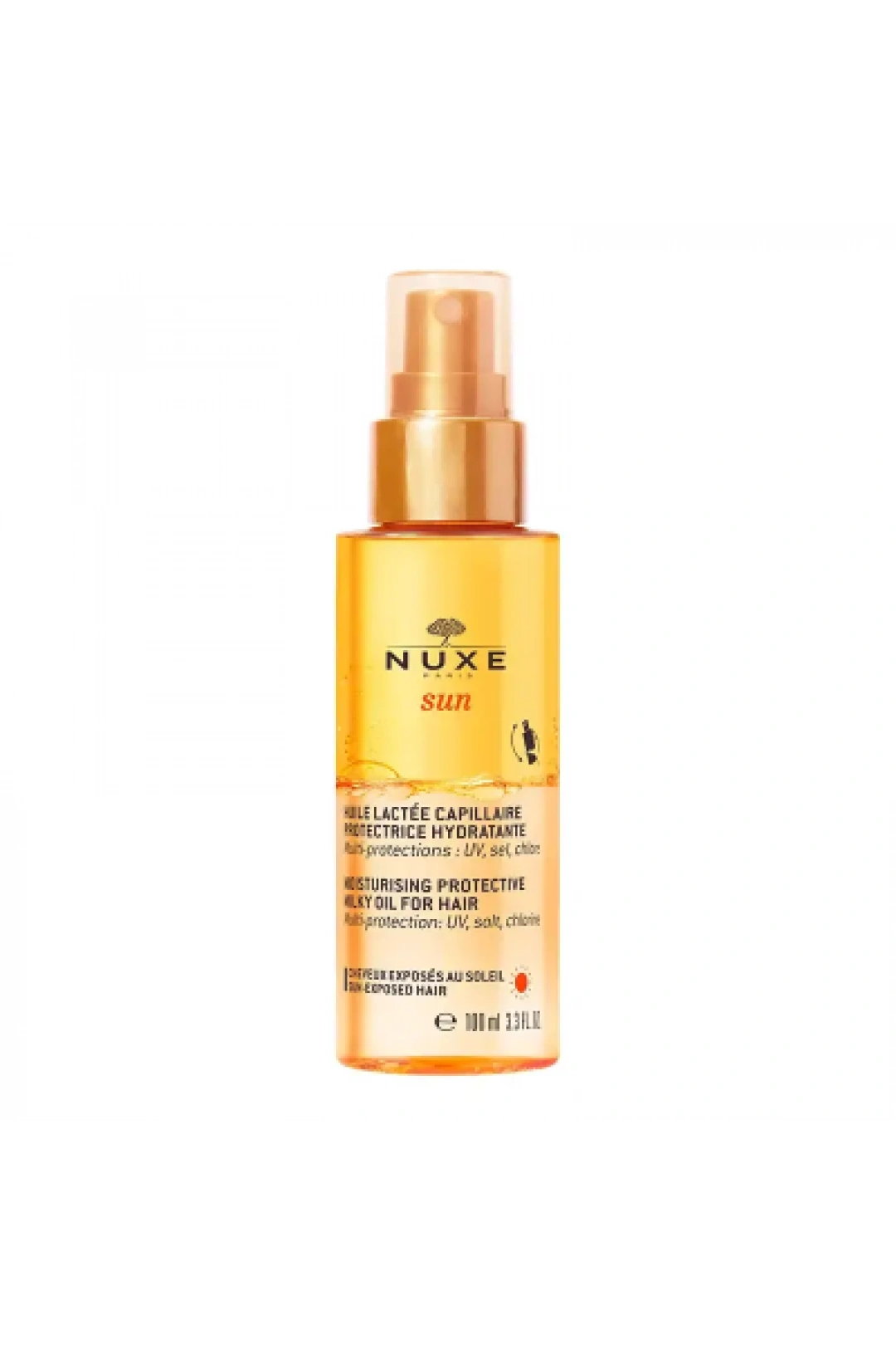 Nuxe Sun Huile Moisturising Protective Milky Oil 100 ml Nemlendirici ve Koruyucu Saç Bakım Sütü