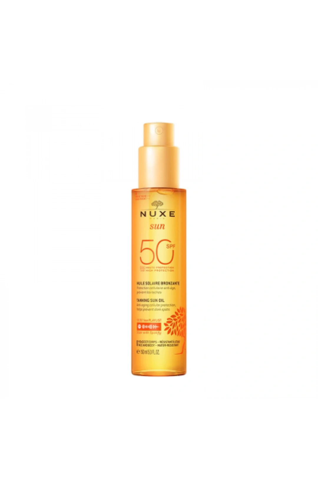 Nuxe Sun Spf 50 Bronzlaştırıcı Yüz ve Vücut Yağı 150 ml