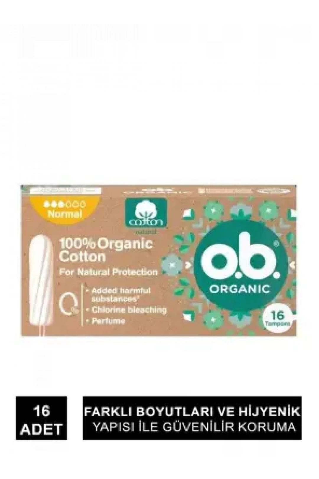 O.B Organic Normal Tampon 16 Adet