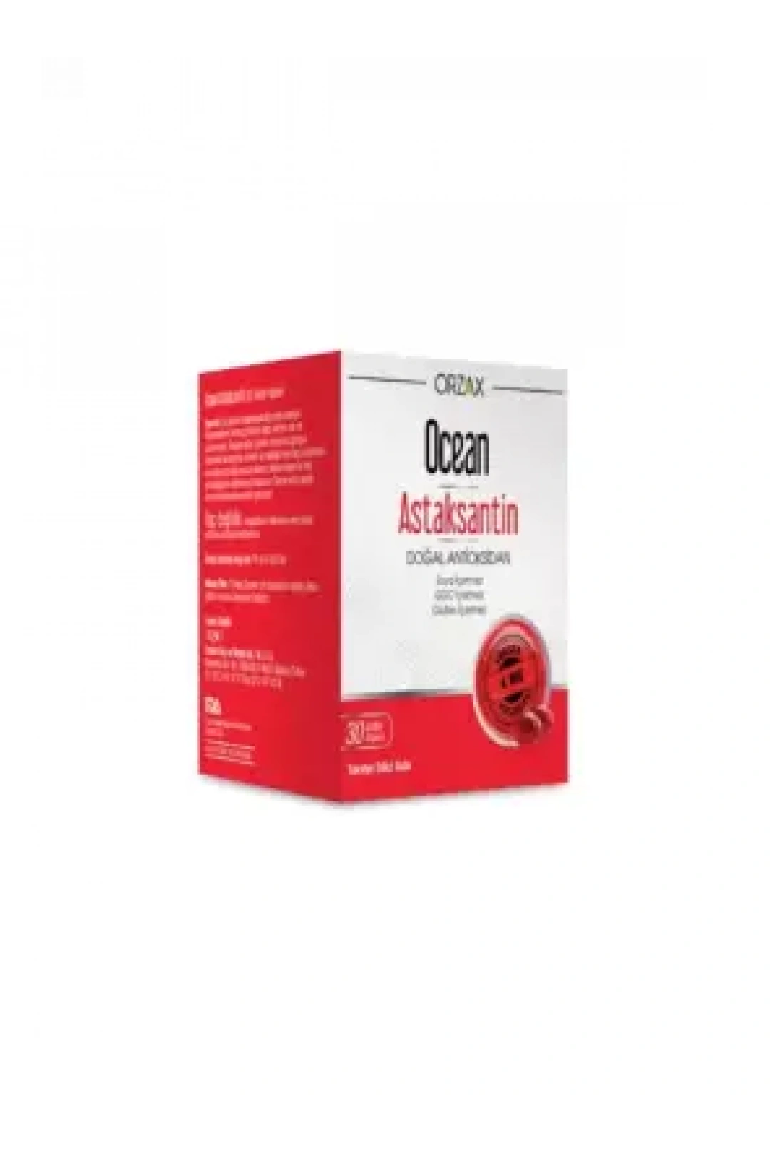 Ocean Astaksantin Doğal Antioksidan 30 Kapsül