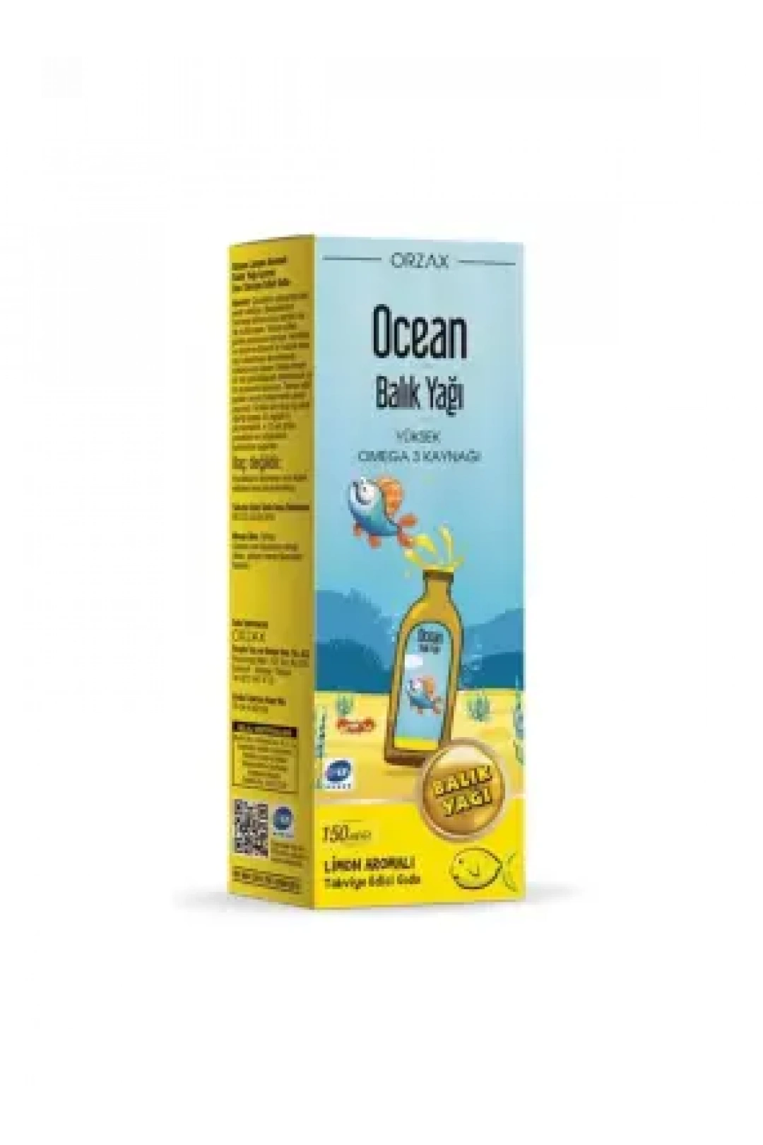 Ocean Balık Yağı Şurubu Limon Aromalı 150ml