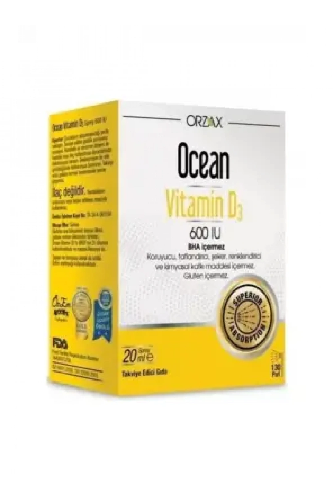 Ocean Vitamin D3 600 IU Sprey 20ml