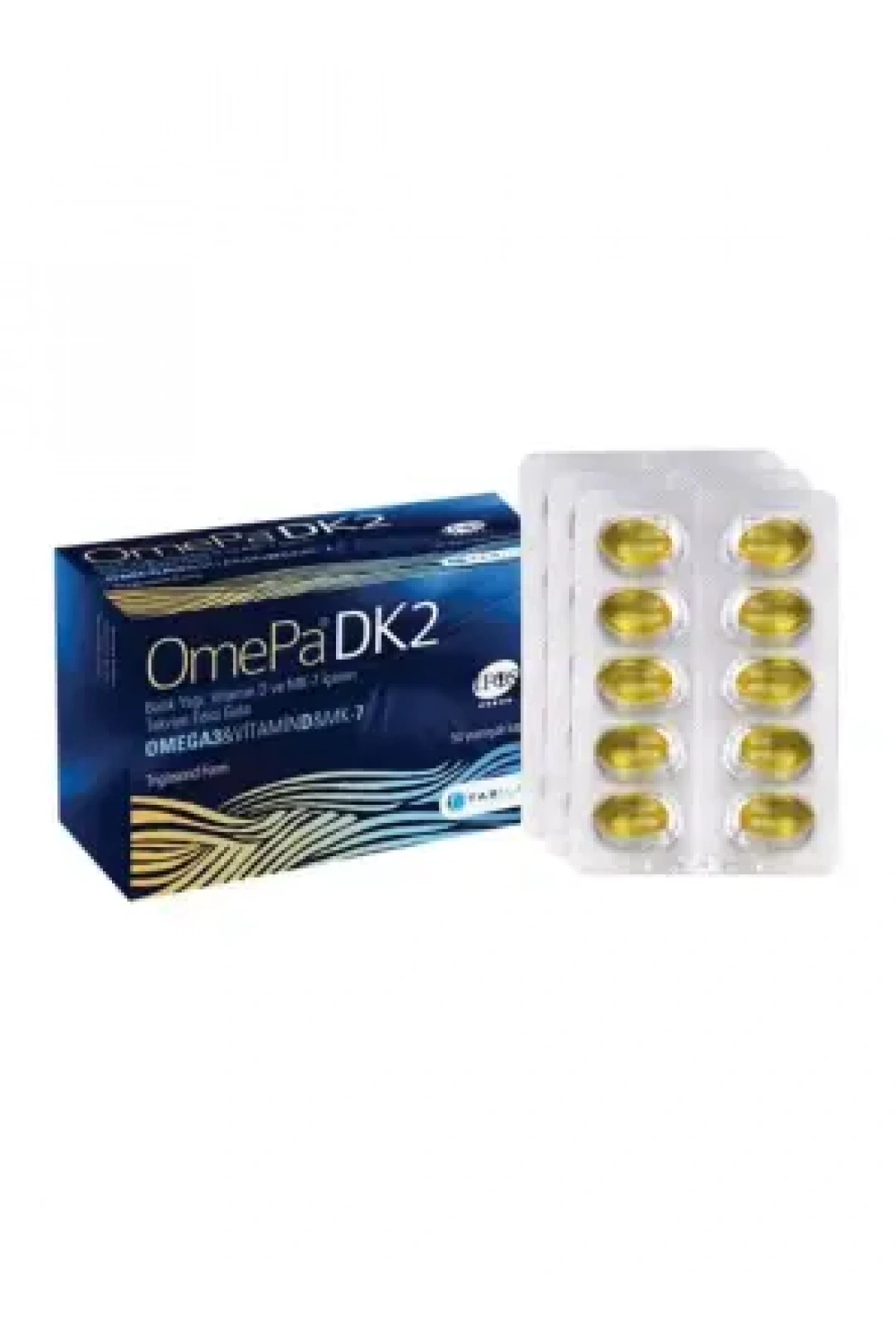 Omepa DK2 Omega 3 & Vitamin D & MENAQ7 50 Yumuşak Kapsül