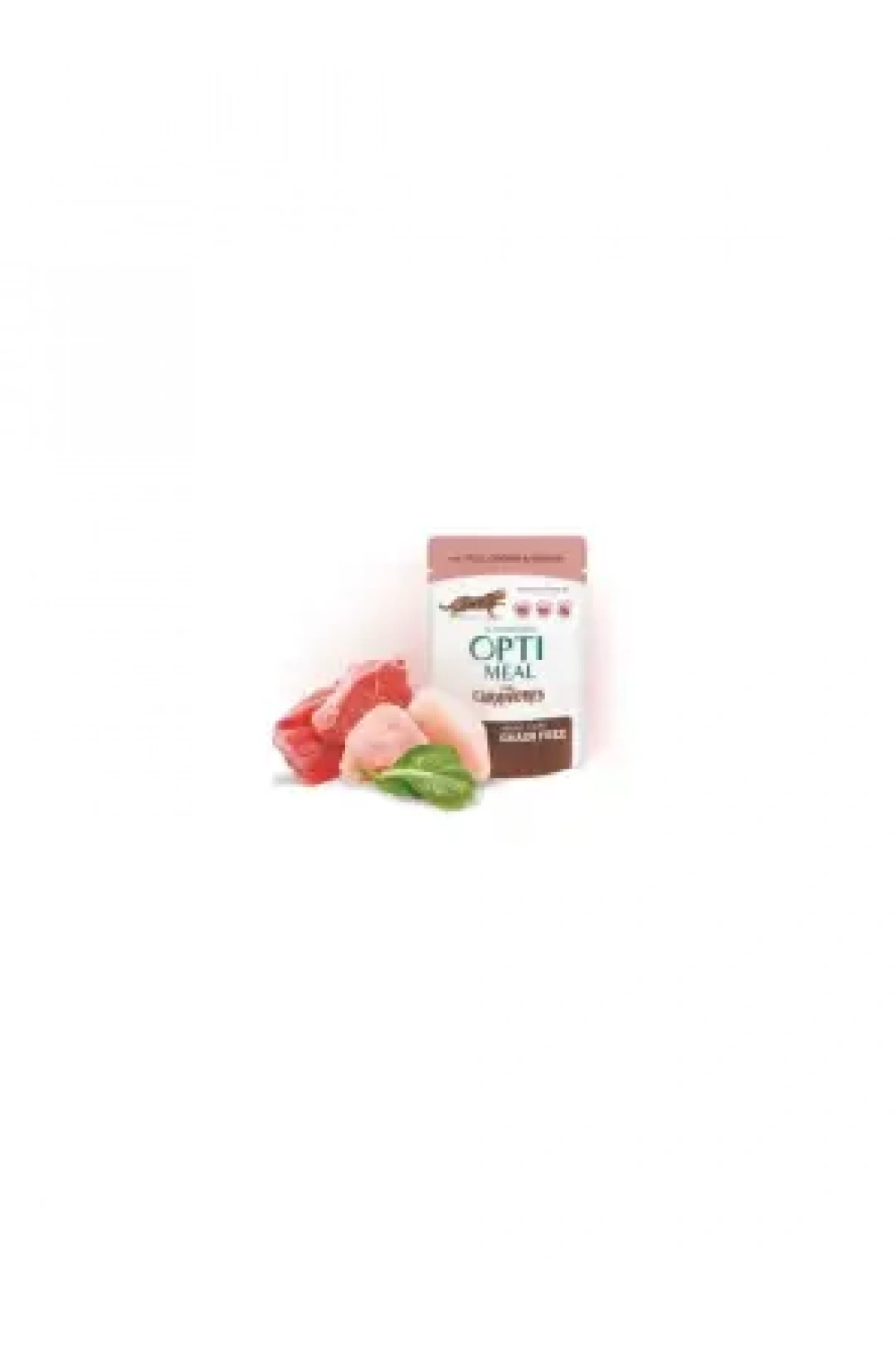 Optimeal Tavuk-Ispanak Sos Tahılsız Yaş Ked.Mam.85G