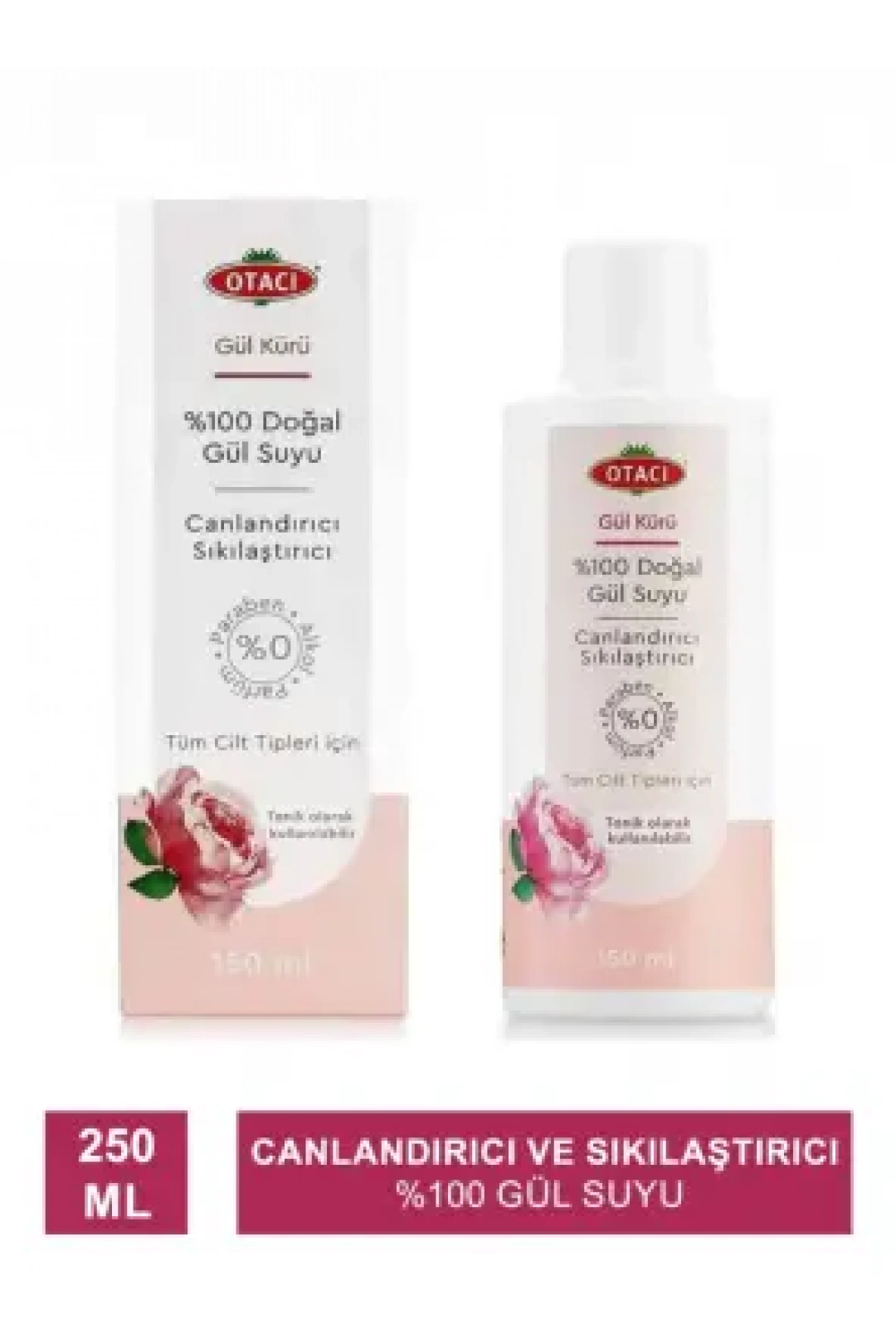 Otacı Gül Kürü Canlandırıcı & Sıkılaştırıcı Gül Suyu 250 ml