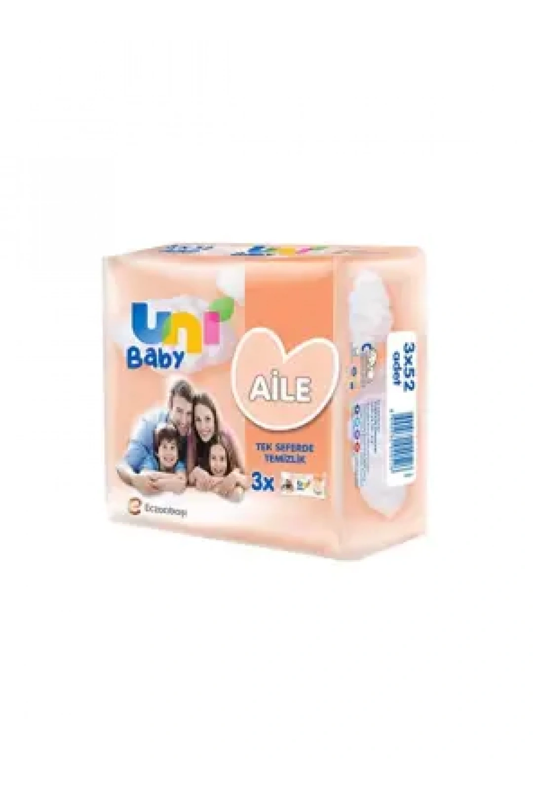 Outlet - Uni Baby Aile Islak Mendil 3x52 Adet
