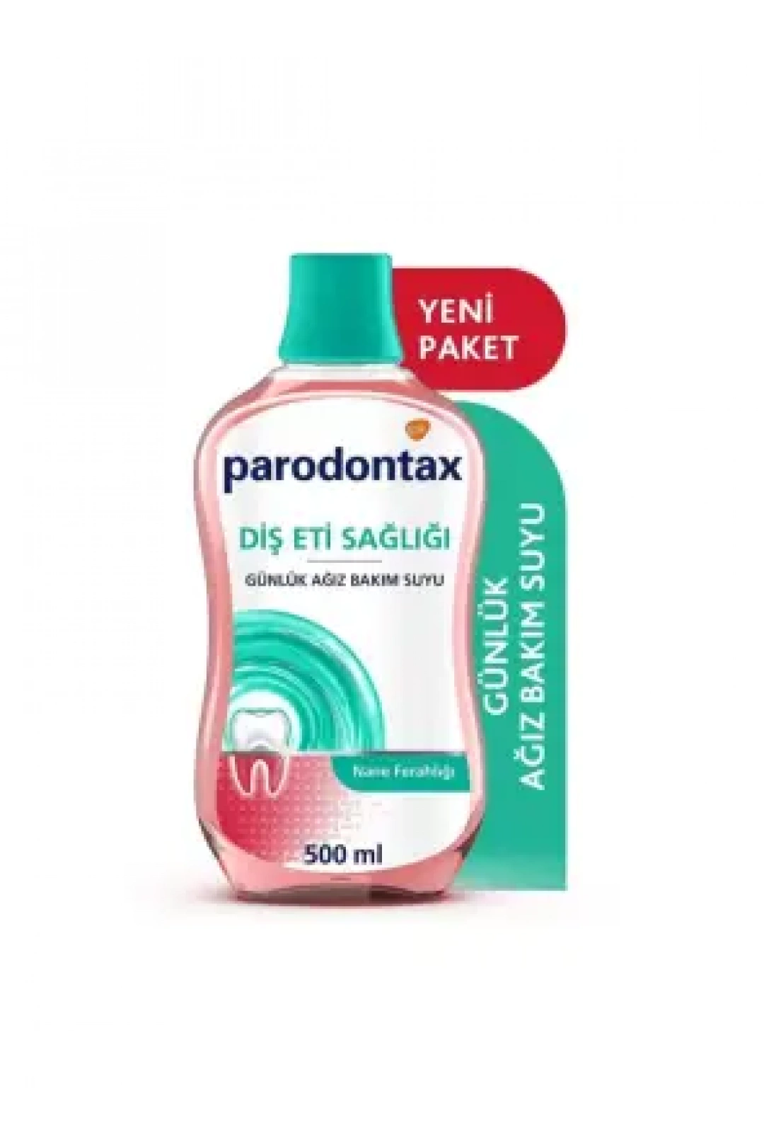 Parodontax Diş Eti Sağlığı Günlük Ağız Bakım Suyu - Nane Ferahlığı / Alkolsüz - 500 ml