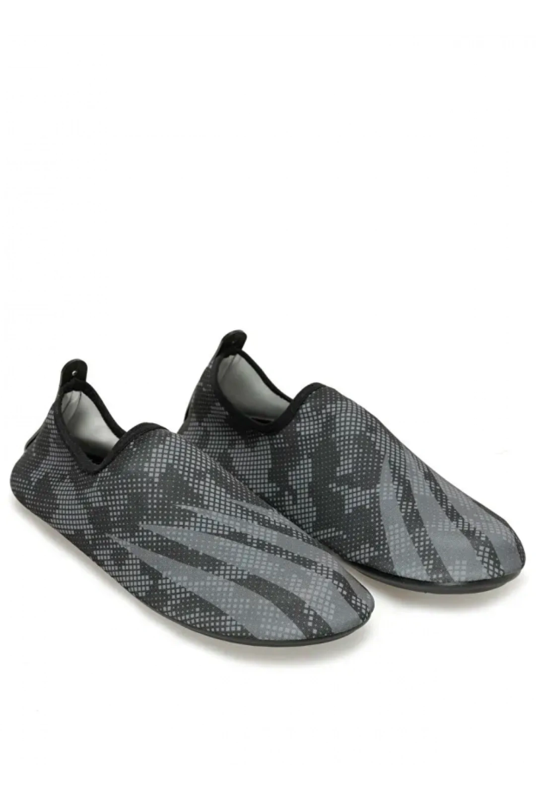 Peluche Erkek Deniz Ayakkabısı - Siyah Gri Benekli