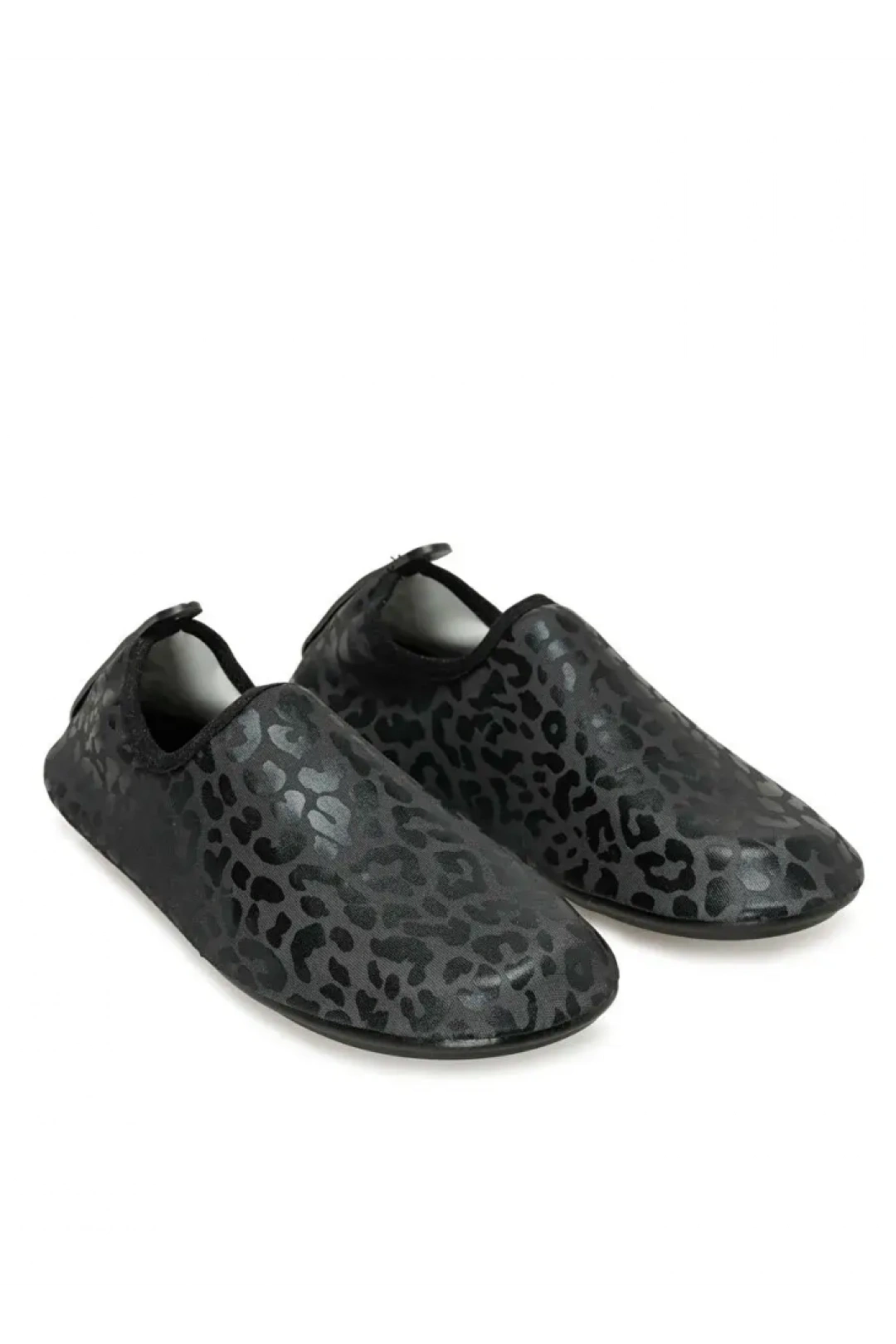 Peluche Kadın Deniz Ayakkabısı - Siyah Leopar