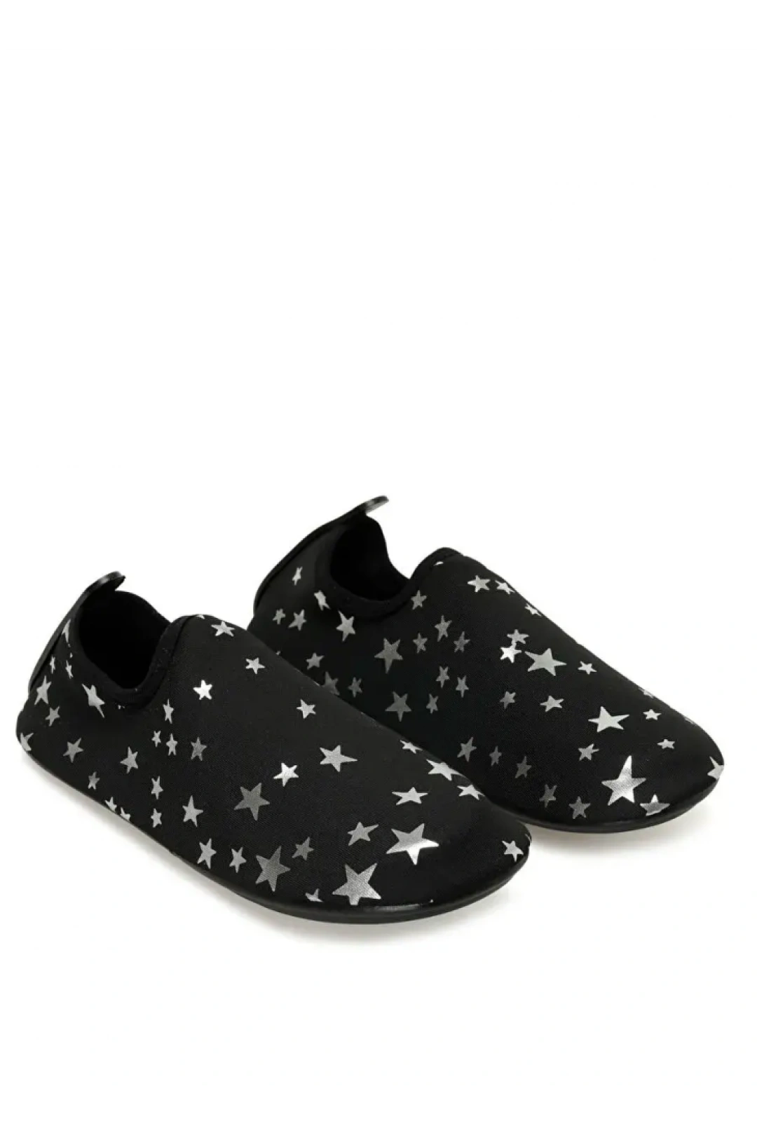 Peluche Kadın Deniz Ayakkabısı - Siyah Yıldız