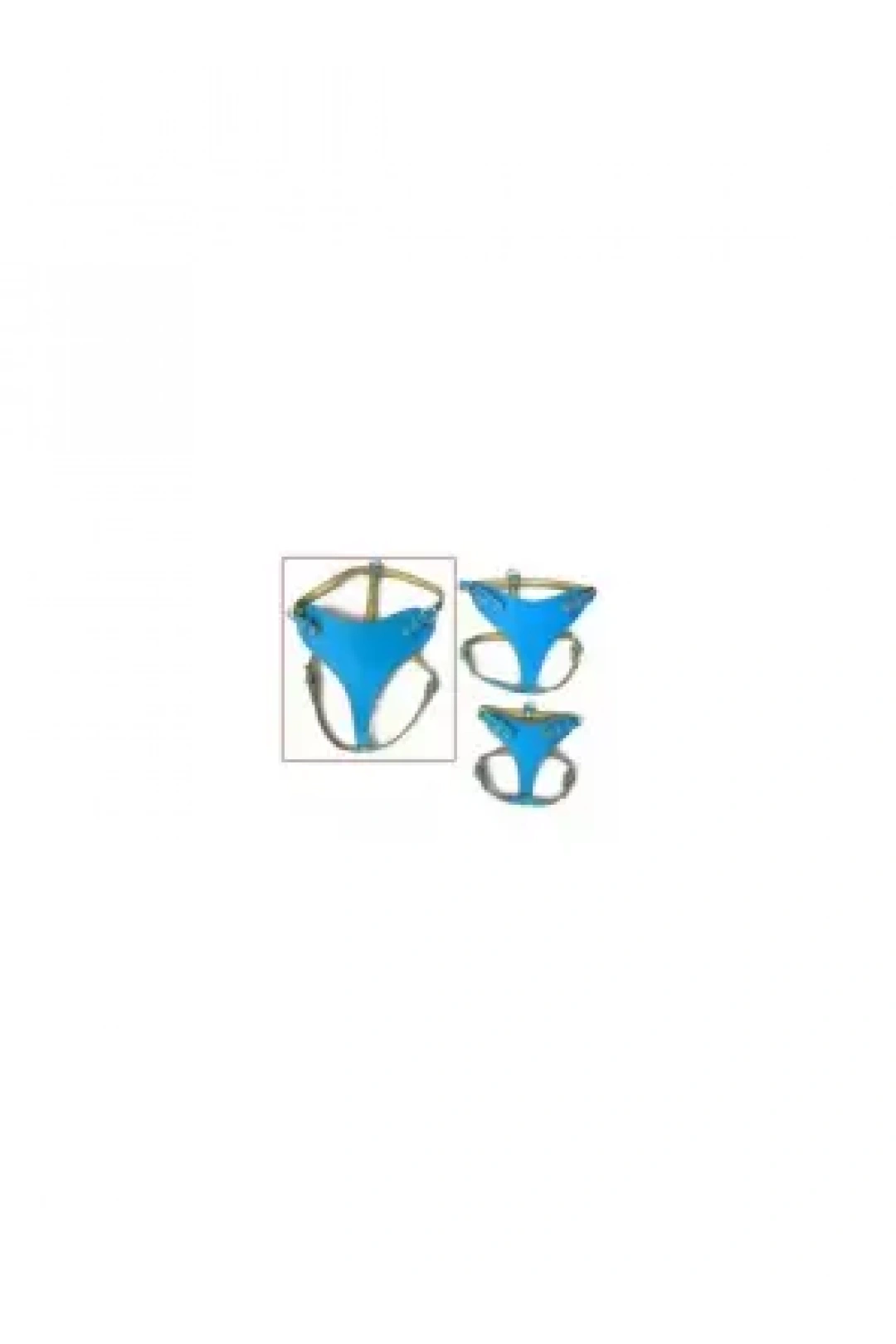 Petningbo Üçgen Deri Köpek Göğüs Tasması