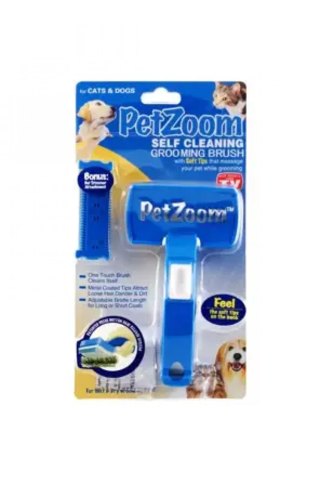 Petzoom Basmalı Kedi Köpek Tarağı Jiletli Tıraş Aparatı Hediyeli