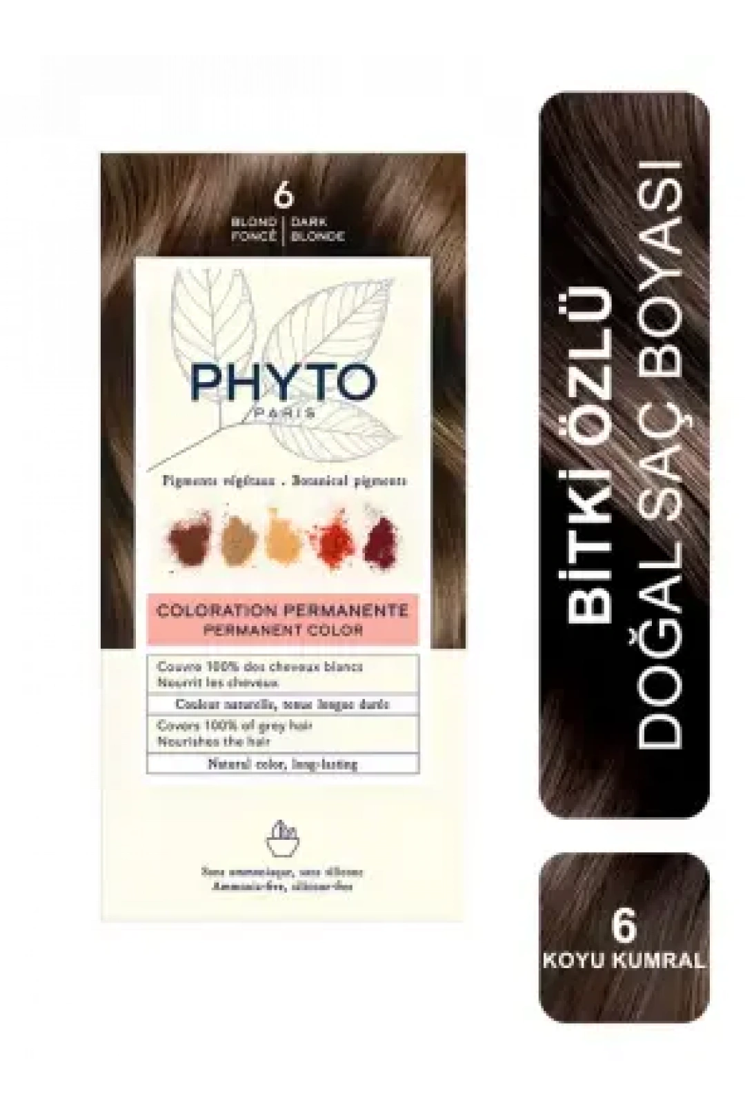Phyto Color Bitkisel Saç Boyası 6 - Koyu Kumral