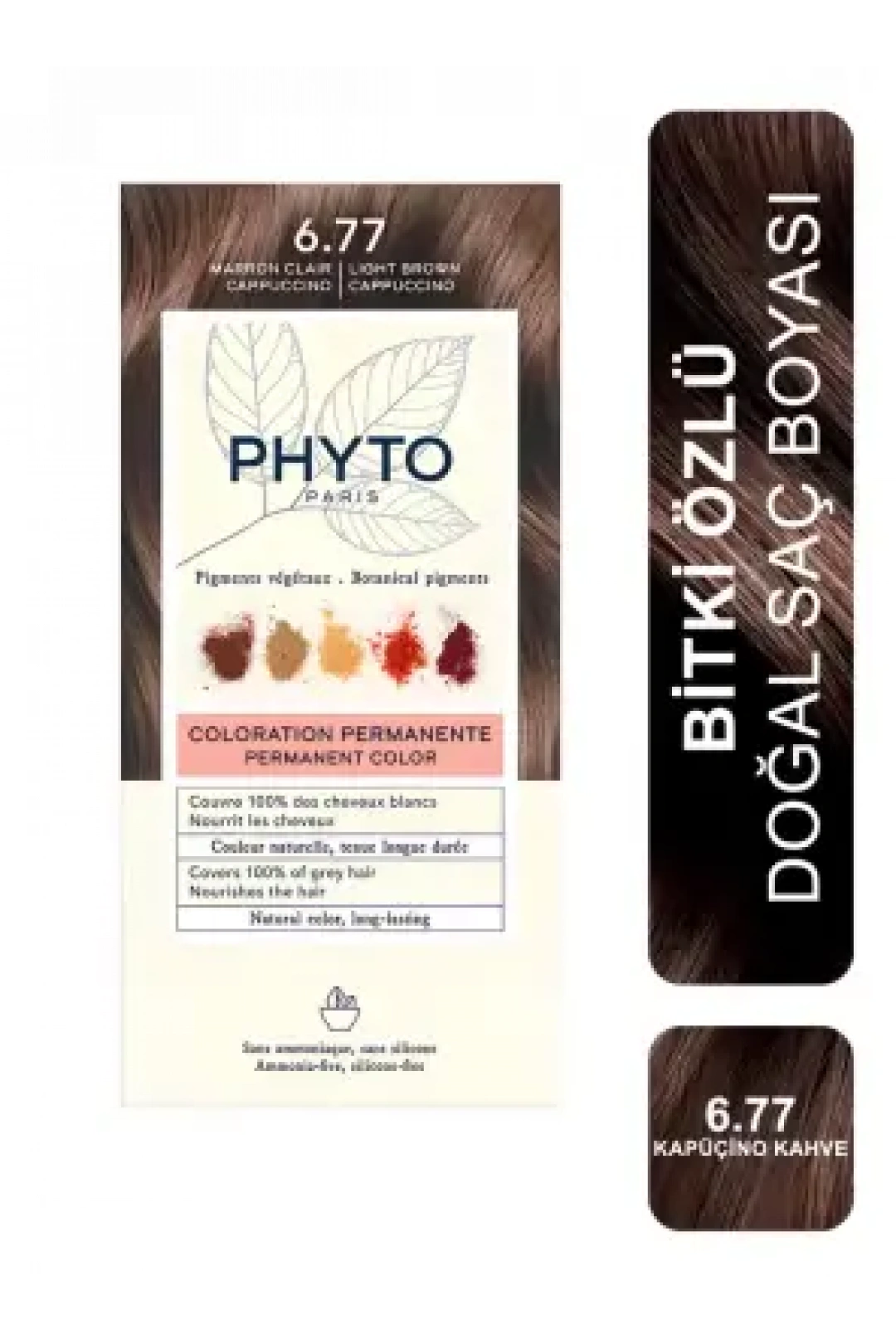 Phyto Color Bitkisel Saç Boyası - 6.77 Cappuccino Kahve