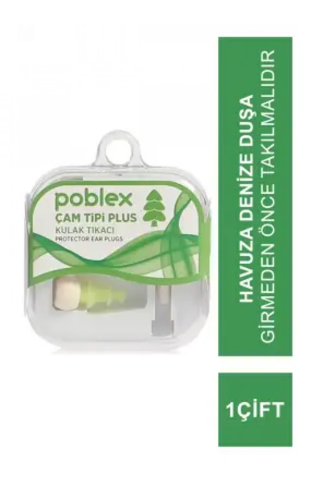 Poblex Çam Tipi Plus Kulak Tıkacı 1 Çift - Beden:S - Kutulu