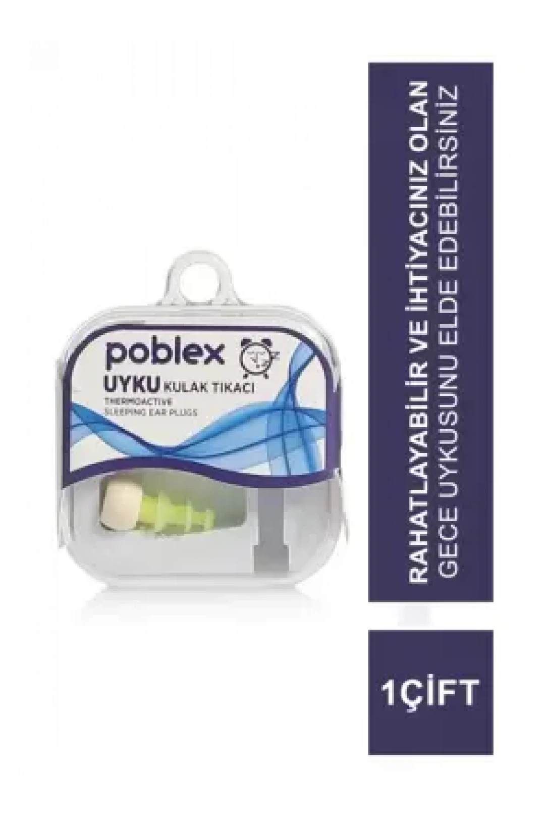Poblex Uyku Kulak Tıkacı Thermoactive 1 Çift - Beden:S - Kutulu