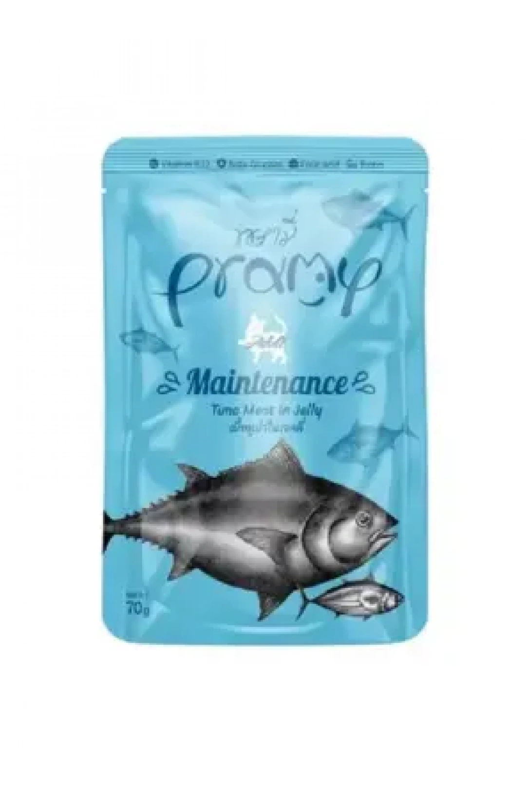 Pramy Jöle İçinde Yağsız Ton Balıklı Yetişkin Kedi Maması 70G