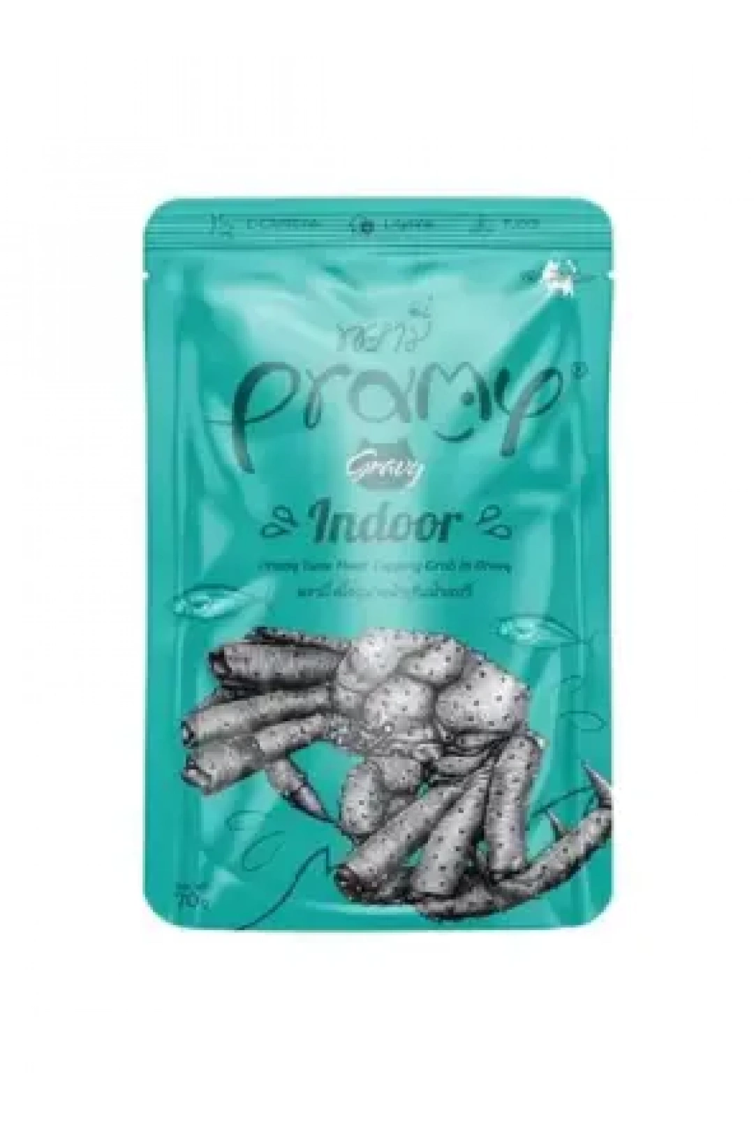 Pramy Sos İçinde Yengeç Çubuklu Ve Ton Balıklı Yetişkin Kedi Maması 70G