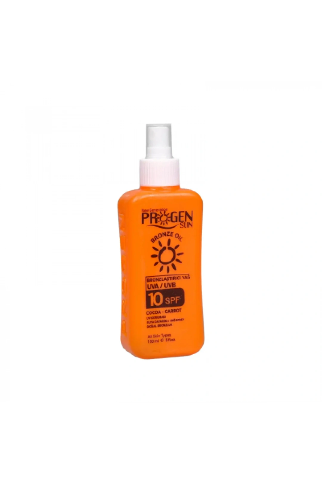 Progen SPF10 Bronzlaştırıcı Yağ 150 ml