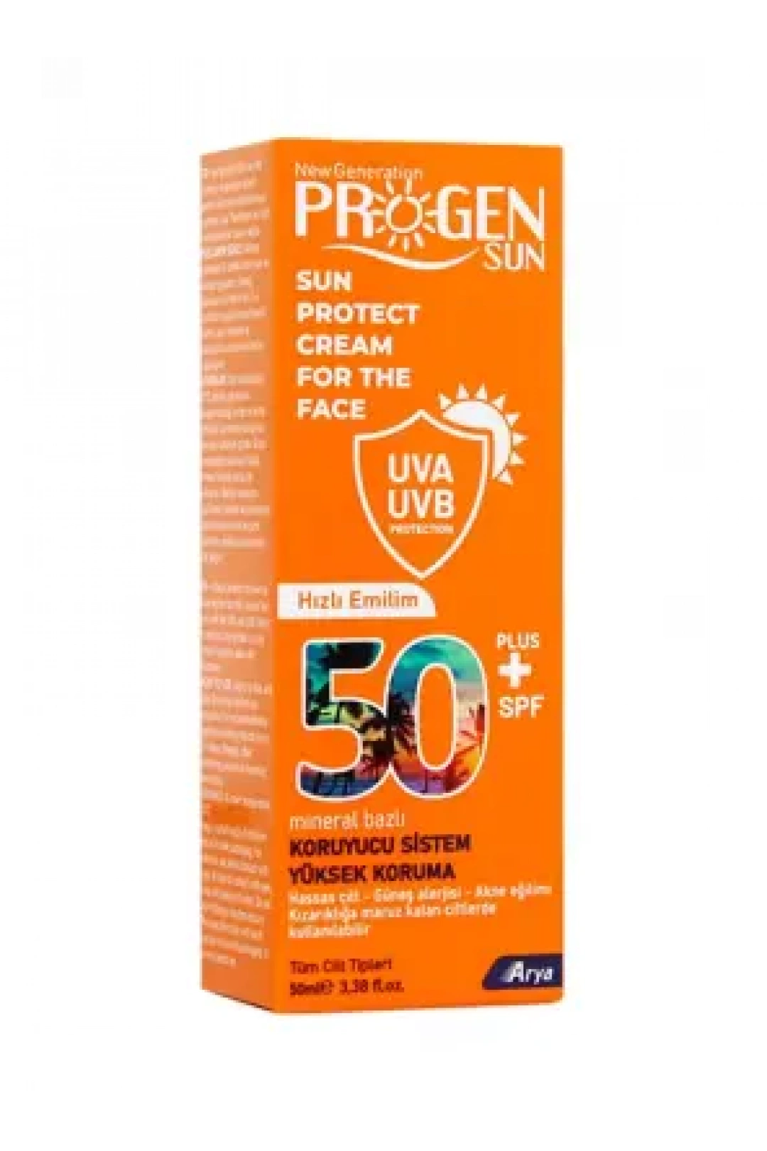 Progen Spf50+ Güneş Koruyucu Yüz Kremi 50ml