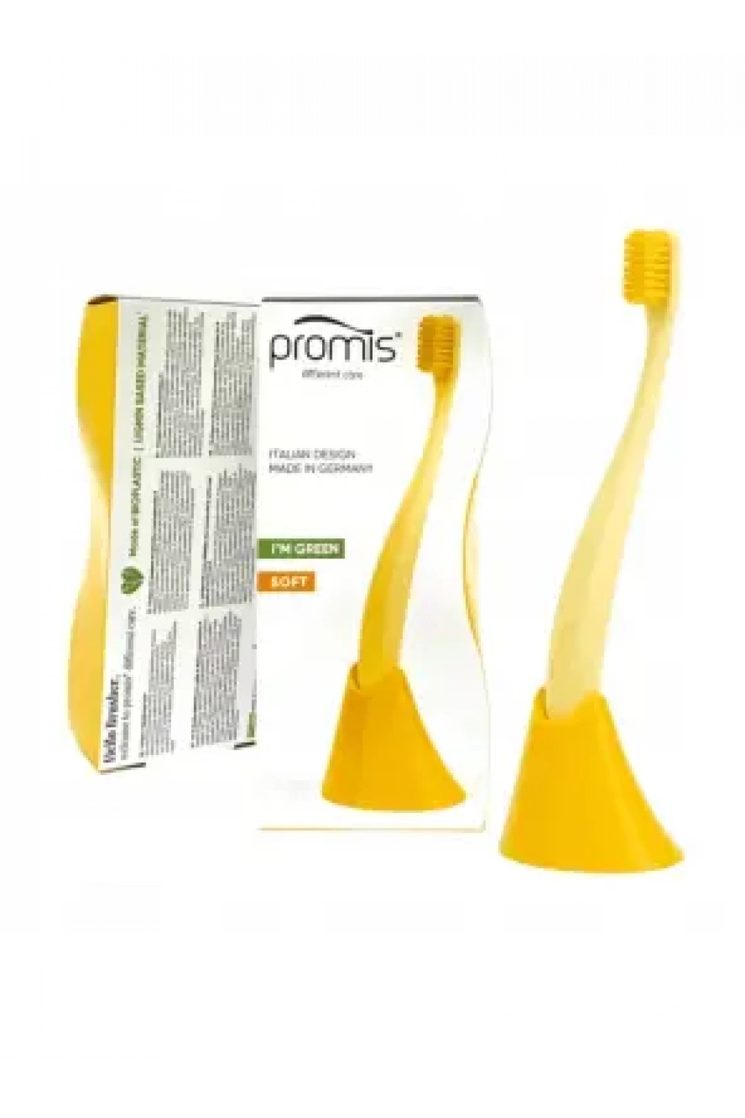 Promis Biplastic Single Diş Fırçası 6750 - Soft - Yellow - Tutucu Hediyeli
