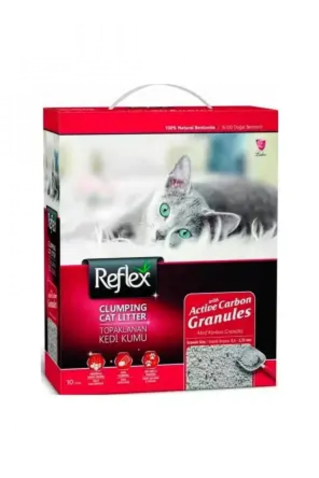 Reflex Box 10 Lt Granül Aktif Karbon Kedi Kumu